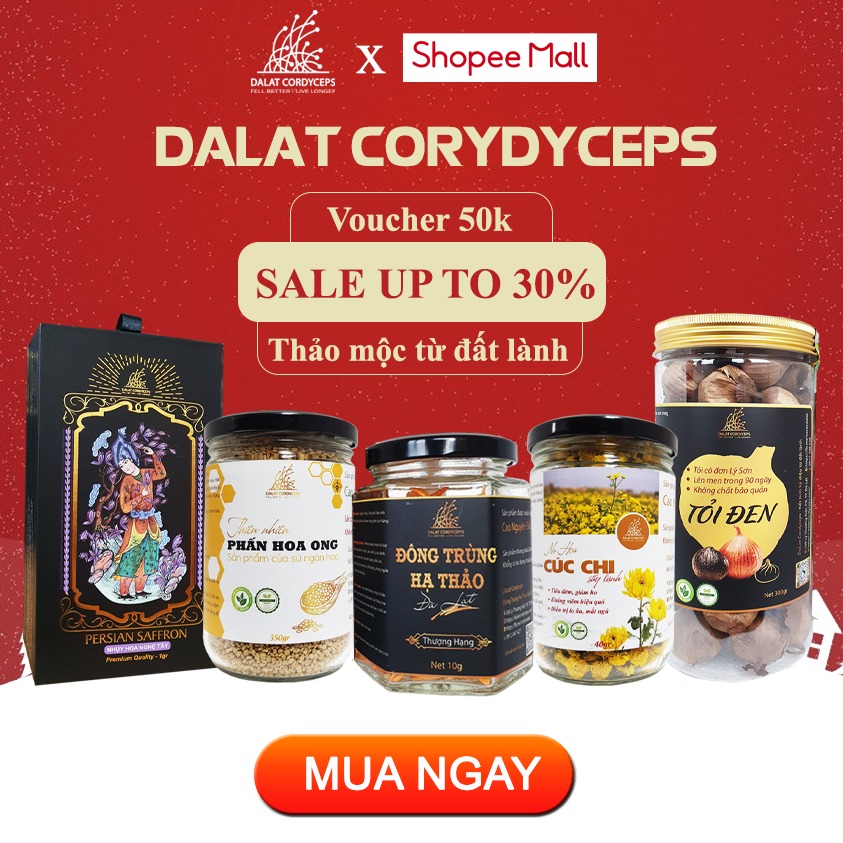 Dalat Cordyceps Facebook ad: SALE LỚN ĐẦU NĂM 3.3 - GIẢM ĐẾN 30%