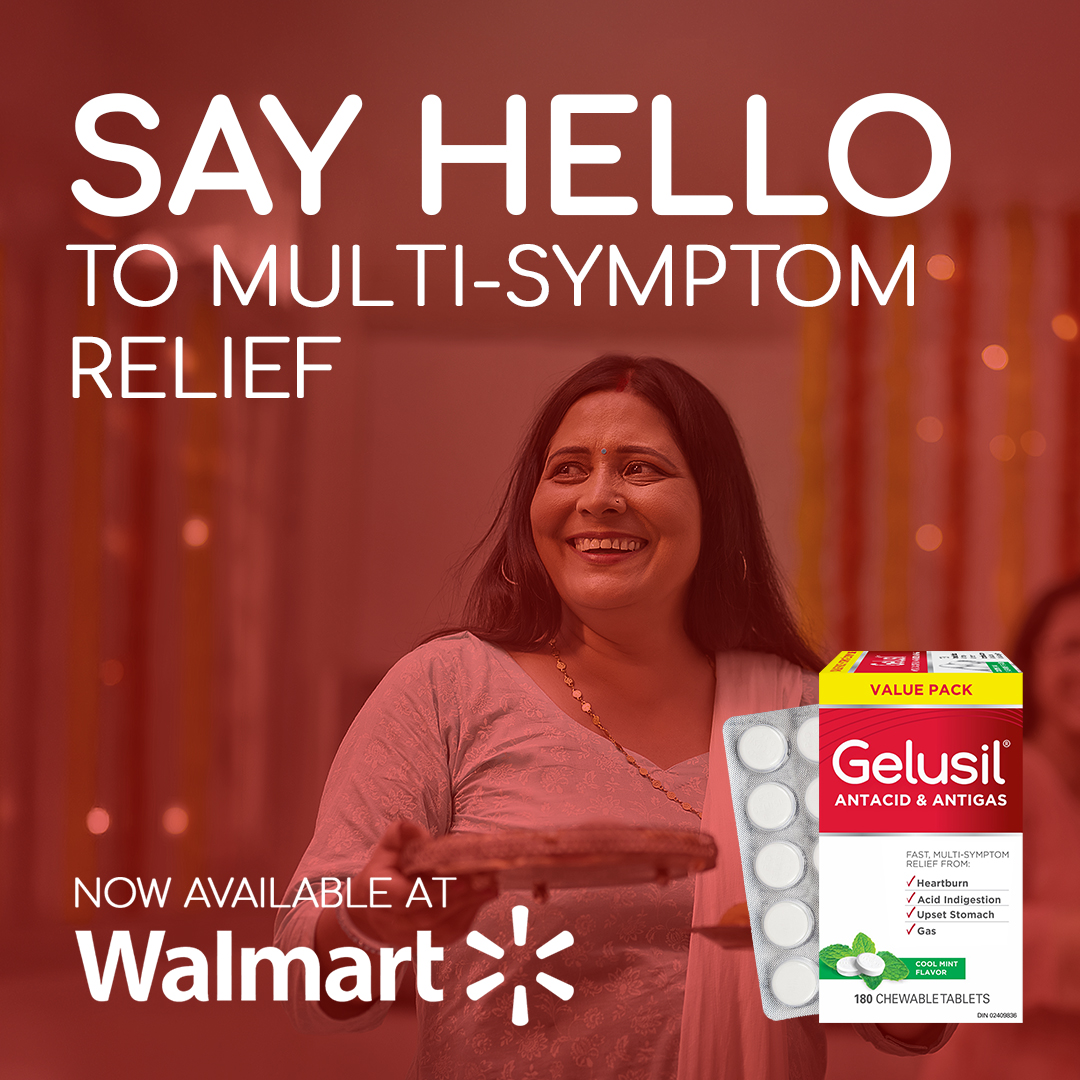 Gelusil Facebook ad: Say hello to Walmart where you'll find Gelusil…
