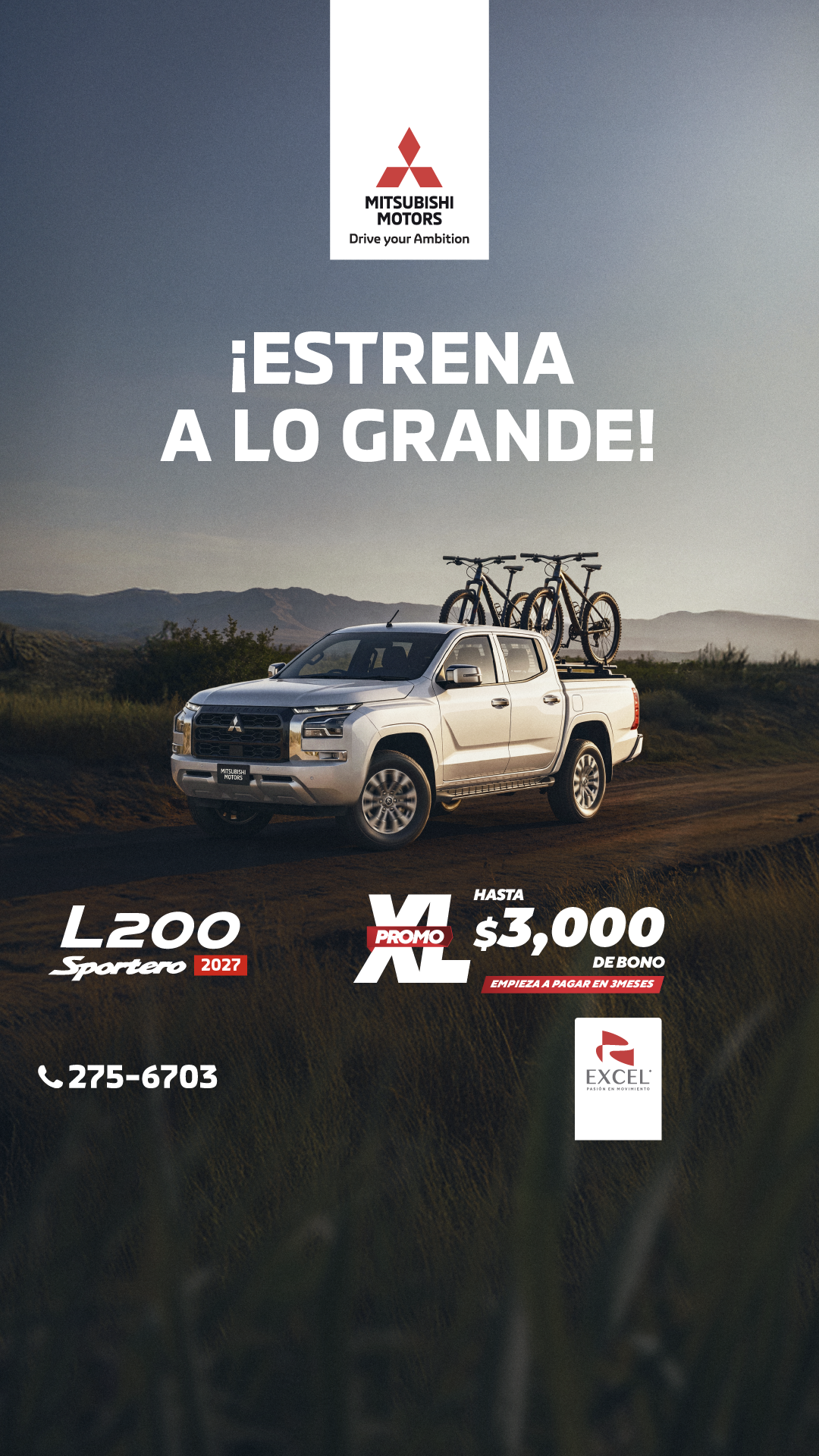Mitsubishi Motors Panamá Facebook ad from May 20, 2026