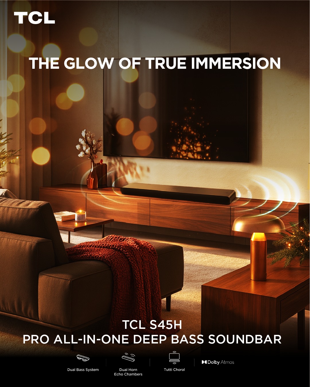 TCL Ghana Facebook ad: Discover the glow of true immersion with the…