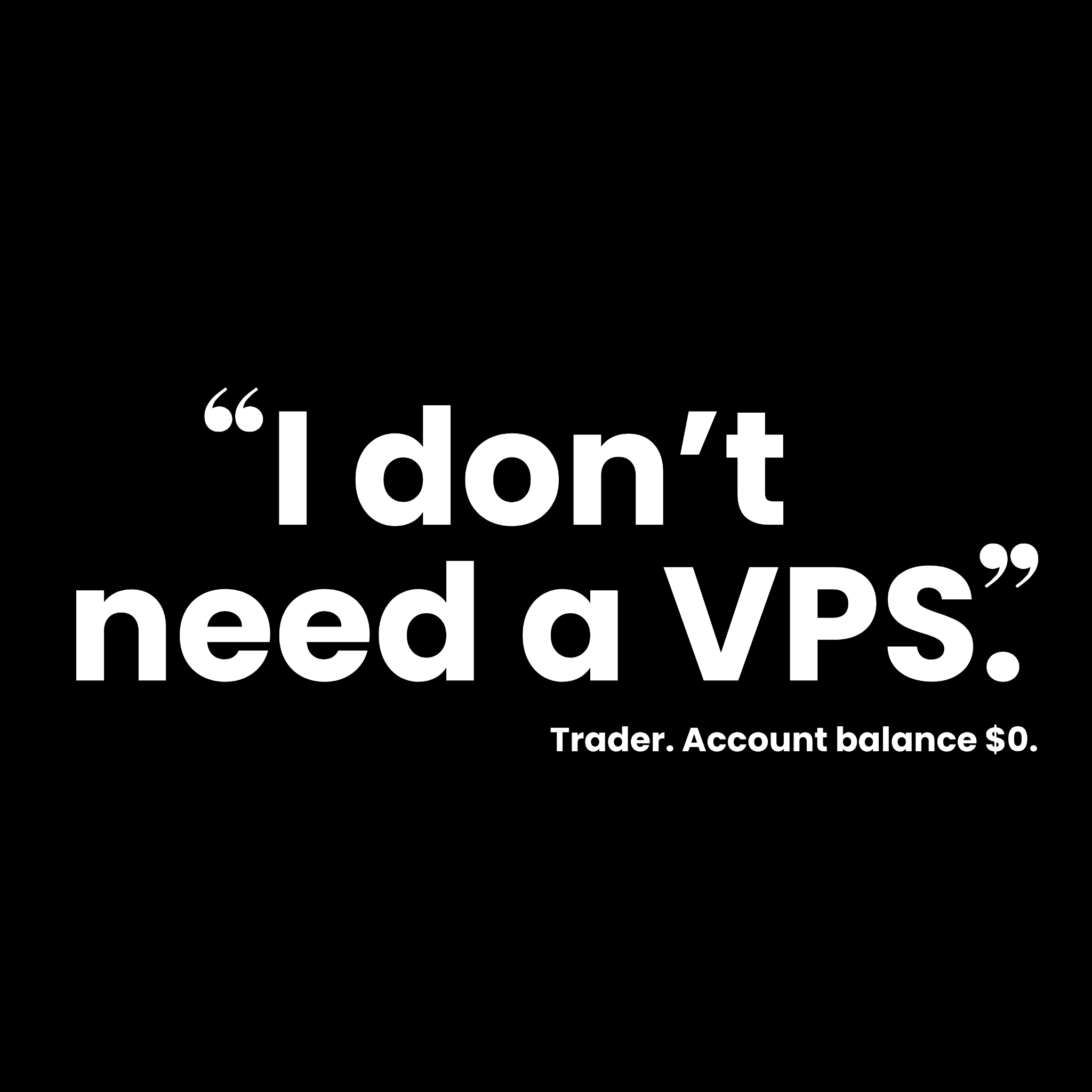 ForexVPS.net Facebook ad: You can't win with a losing setup.