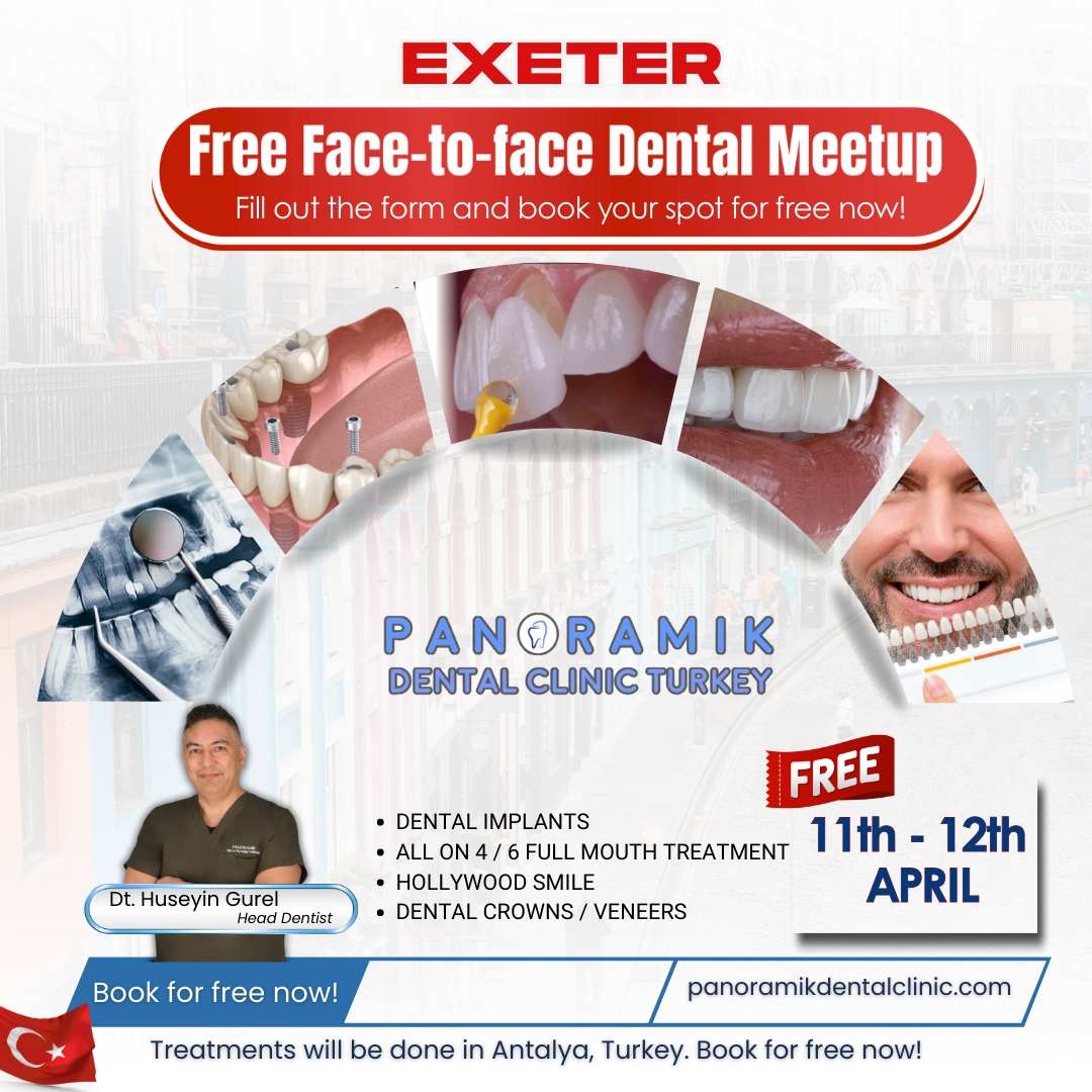 Panoramik Dental Clinic Turkey Facebook ad: Exclusive Dental Examination in Exeter