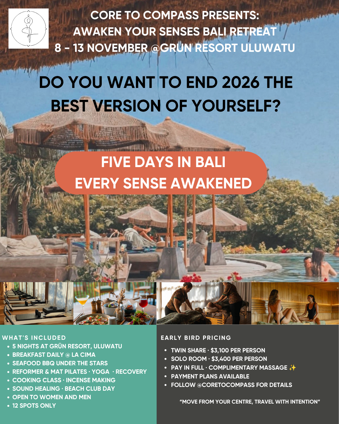 Coretocompass Facebook ad: Bali is our backyard.