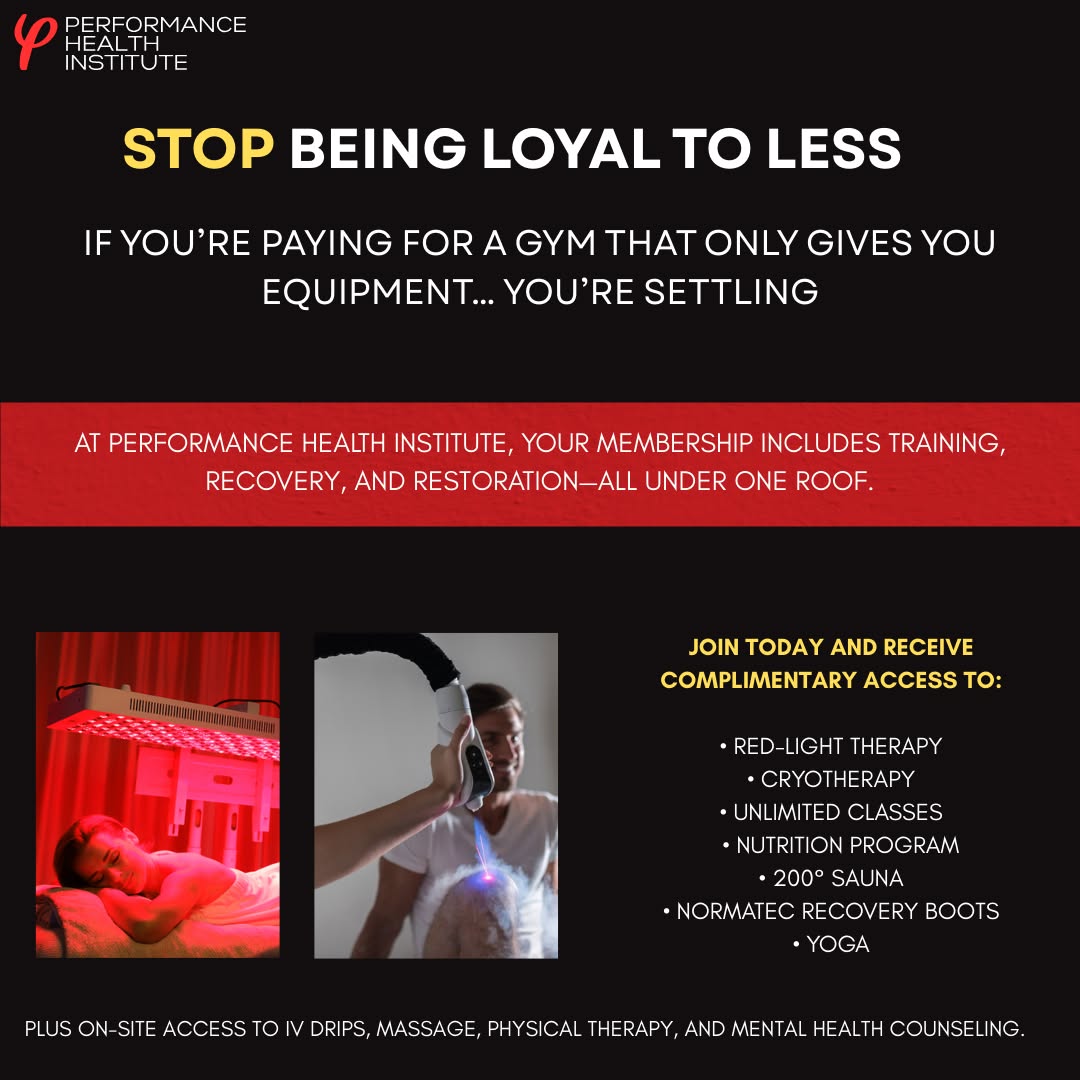 Performance Health Institute - Gahanna Facebook ad: Performance Health Institute