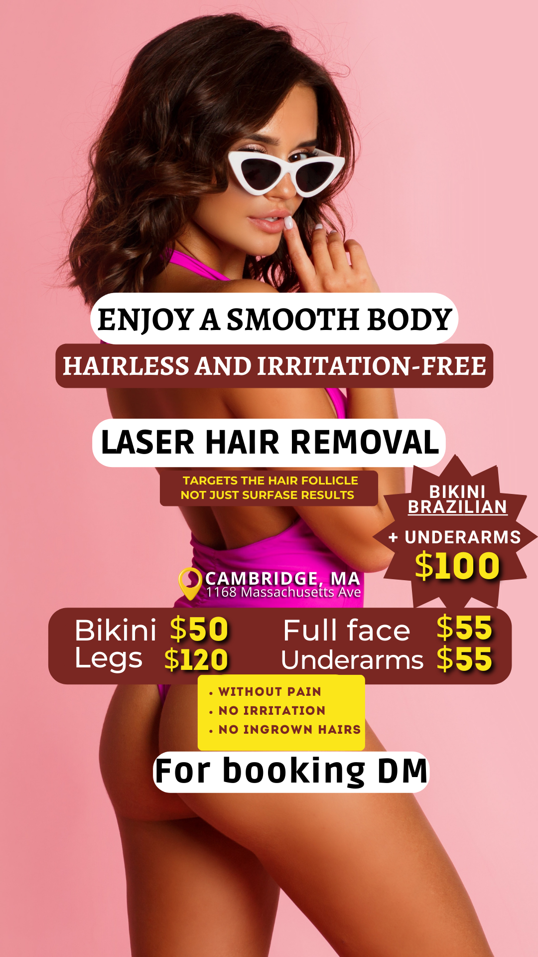 Suleymanova TurkanA Facebook ad: Boston ladies! Tired of after shaving skin irritation…