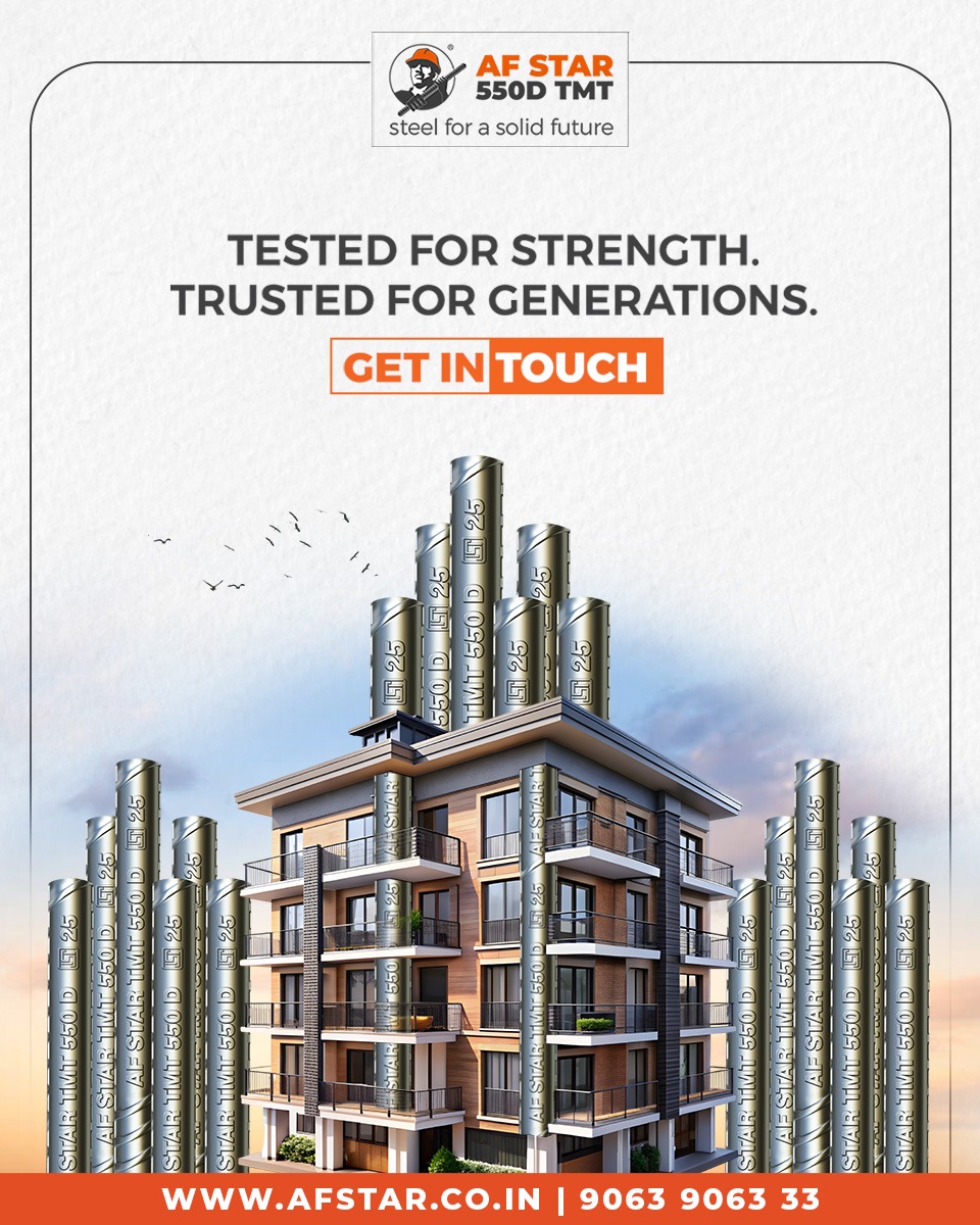 AF STAR Facebook ad: Best TMT Steel Bars Manufacturer & Supplier - AFSTAR