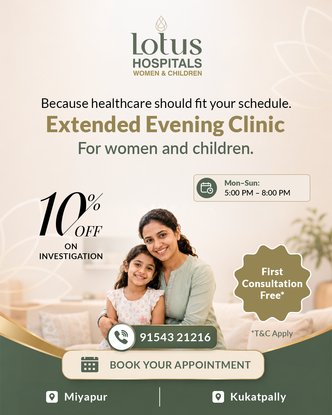 Lotus Hospitals Facebook ad