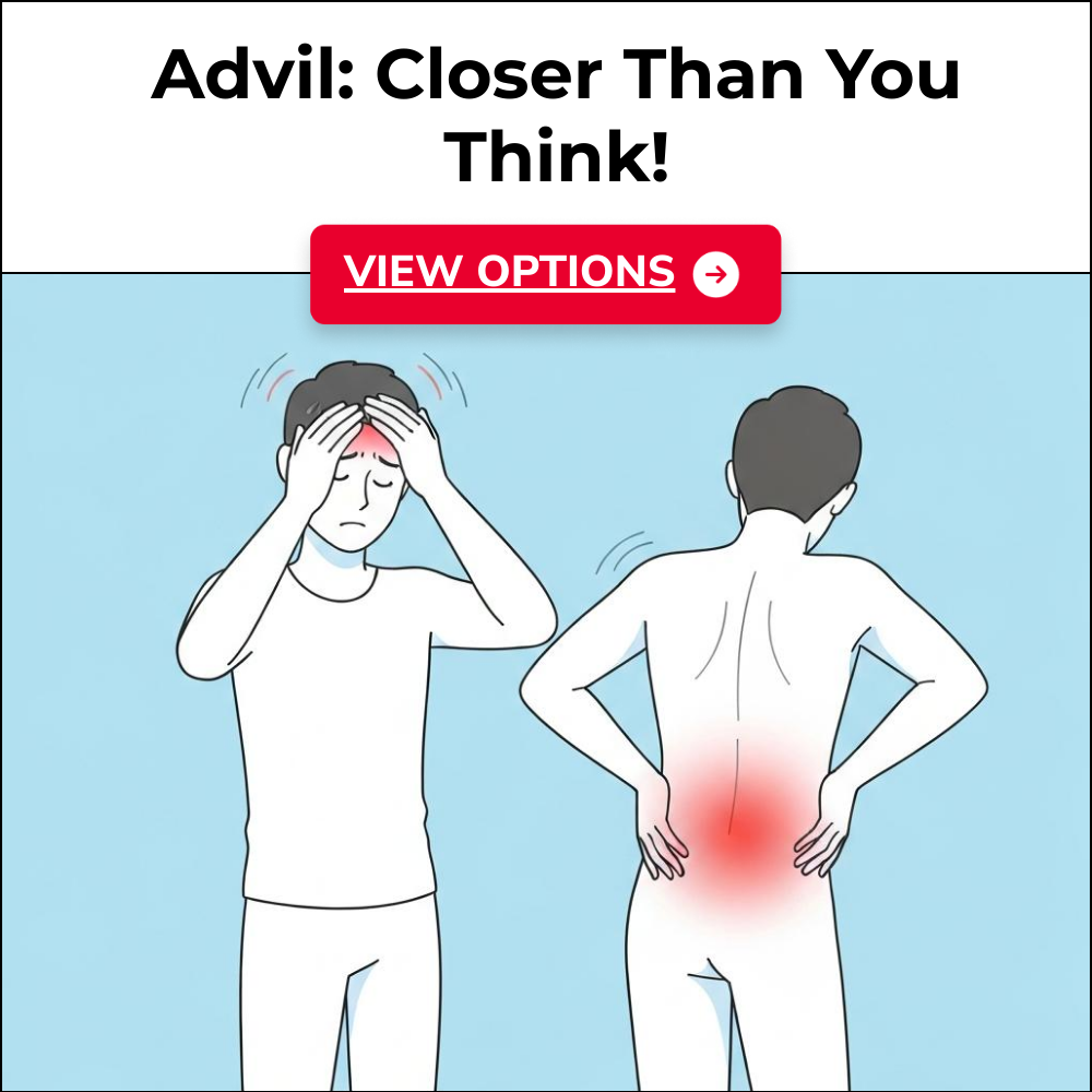 Buyer Insights USA Facebook ad: Find Advil For Sale.
