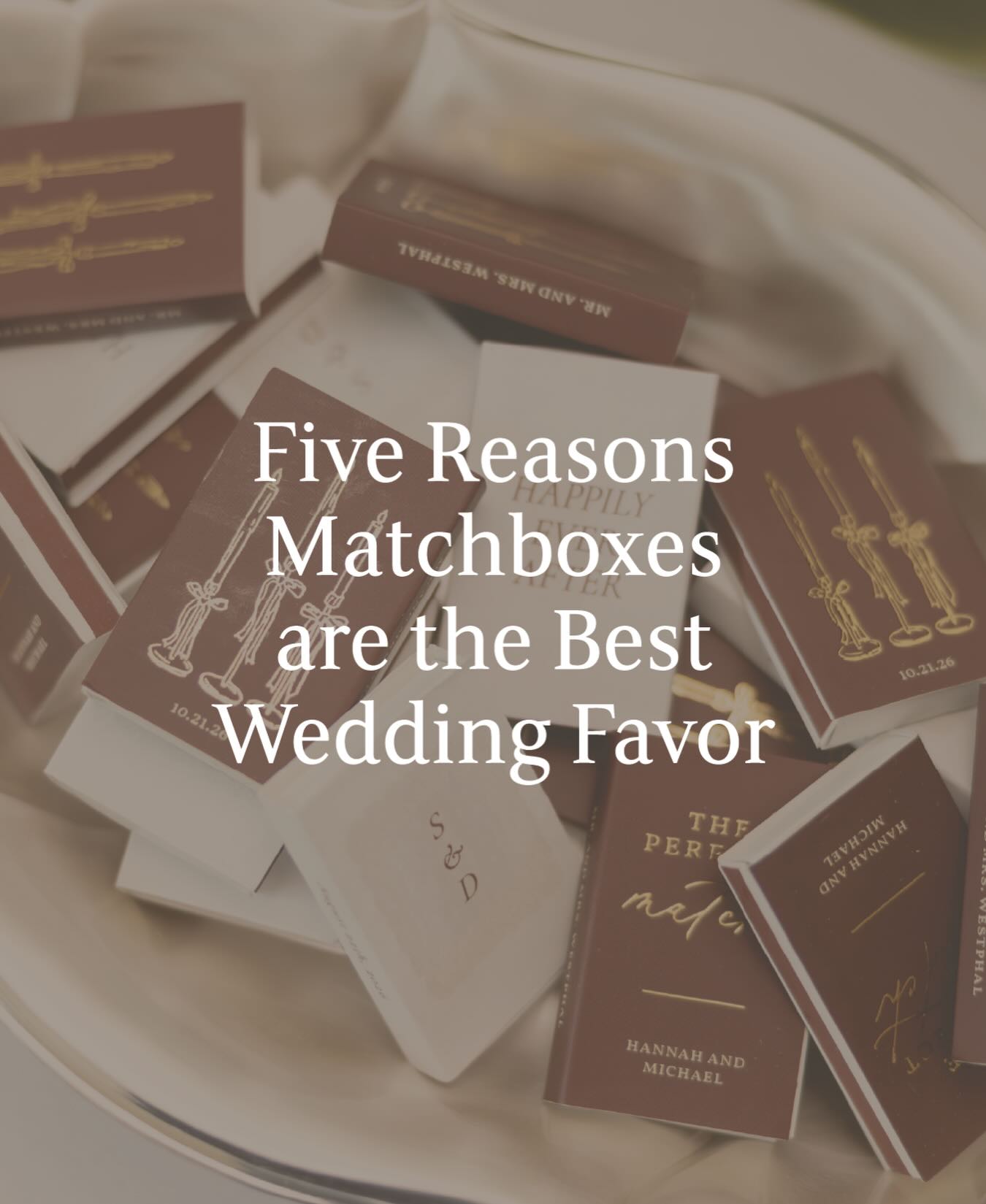 Truly Engaging Facebook ad: Matchboxes, but make them that detail your guests…