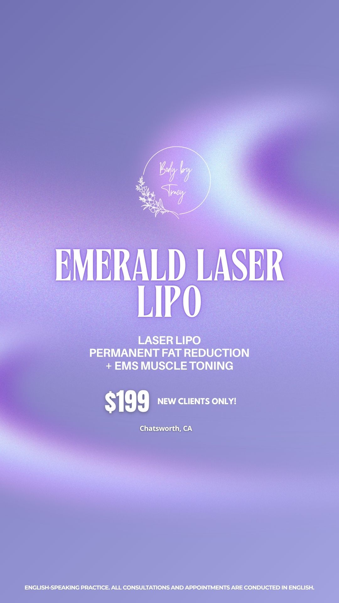 Body by Tracy Facebook ad: 50% OFF Laser Fat Reduction + EMS