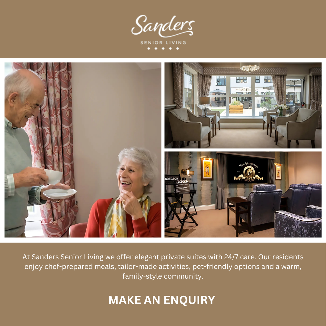 Sanders Senior Living Facebook ad: Luxury Care Homes