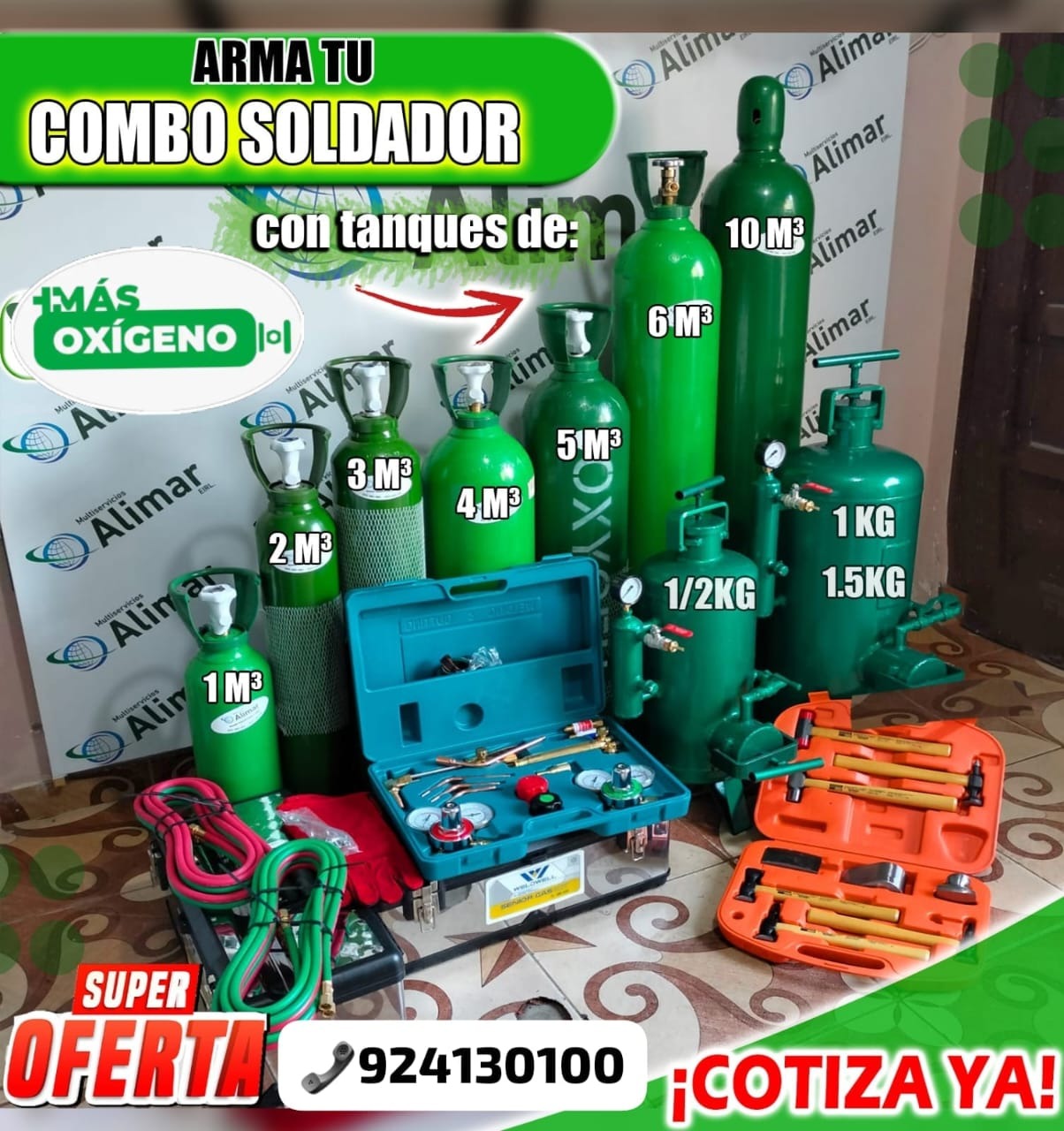 Alimar herramientas & accesorios Facebook ad: ARMA TU KIT AUTÓGENA COMO QUIERAS.