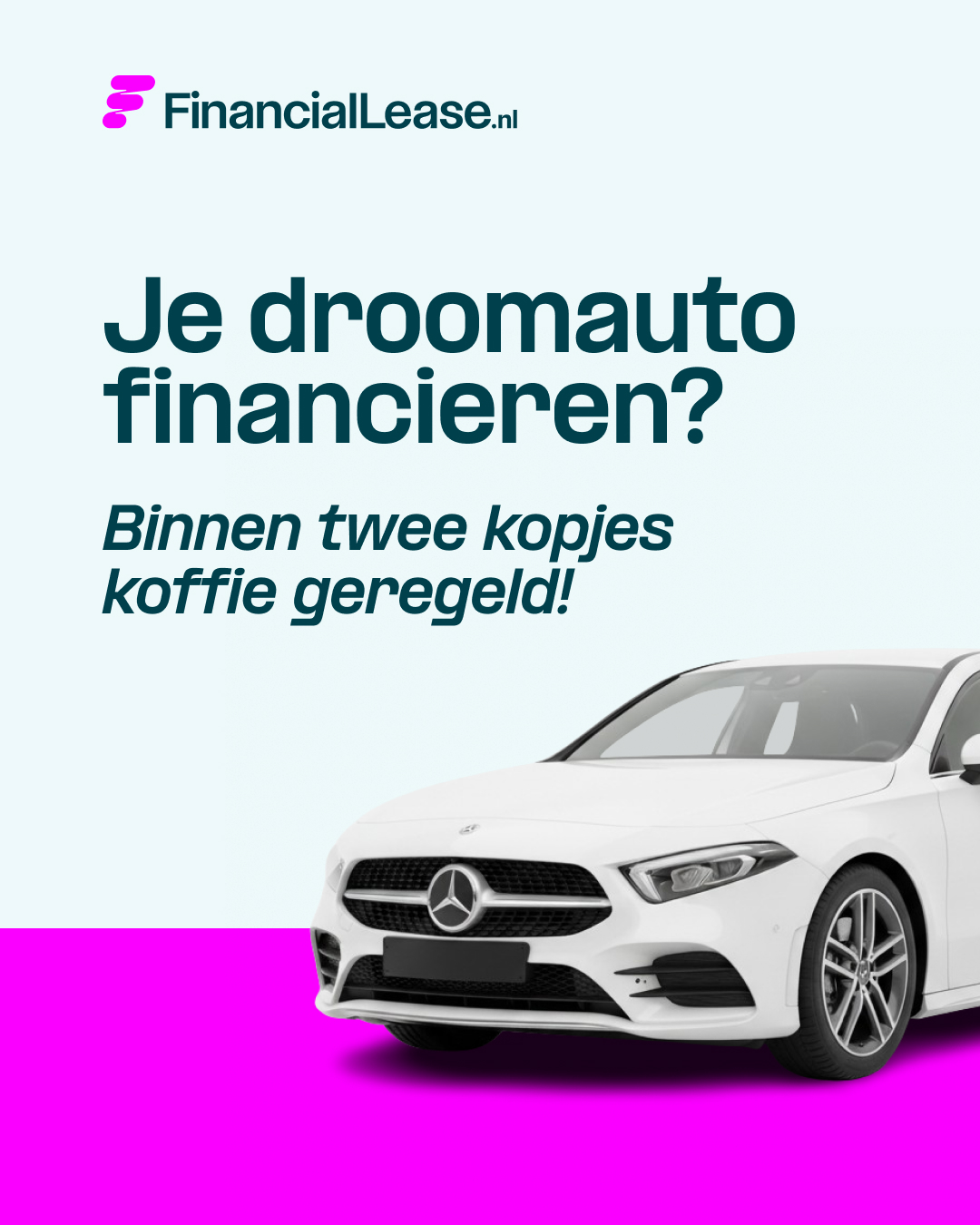 FinancialLease.nl Facebook ad: Leasen voor ondernemers, dat is financial lease.