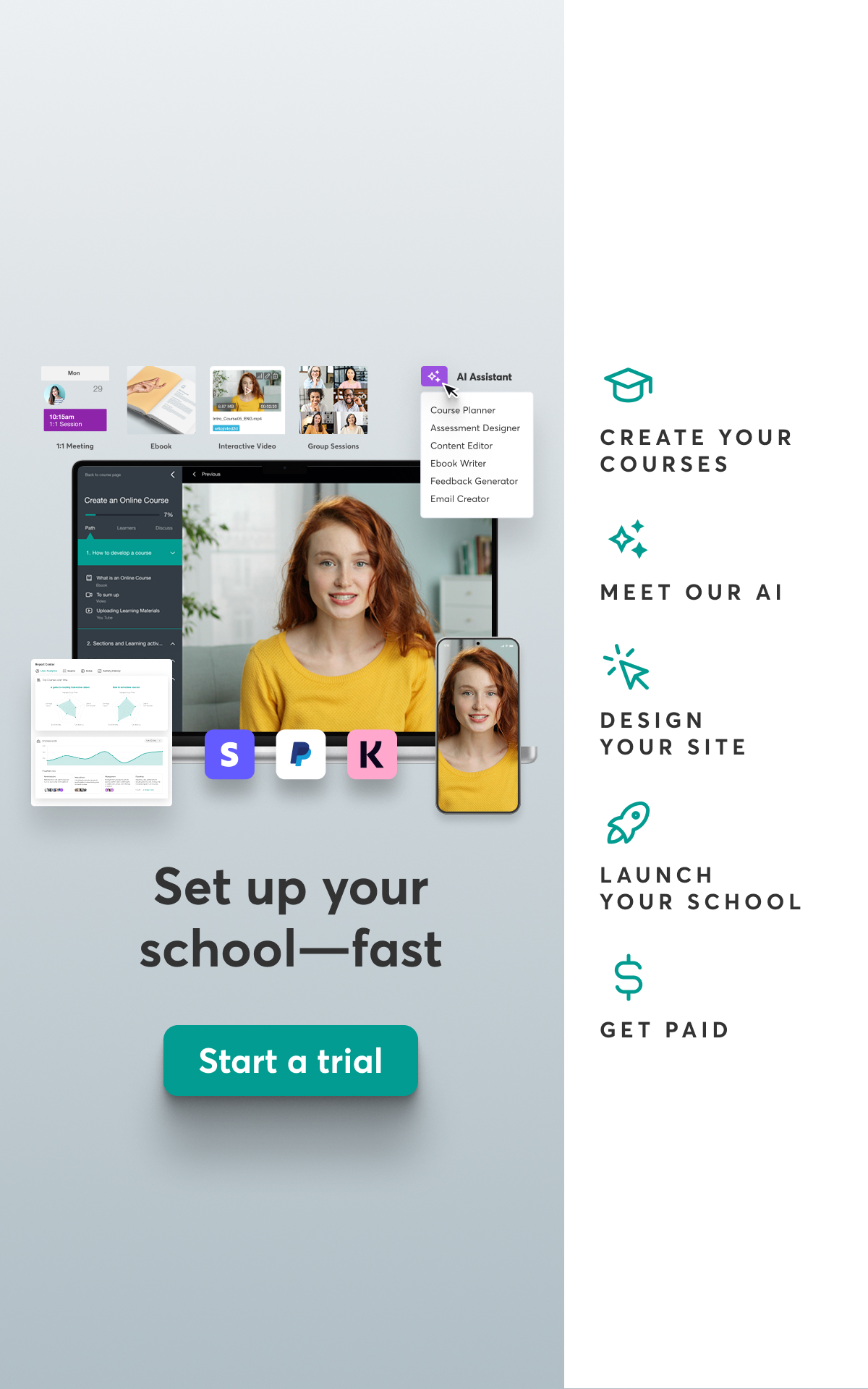 LearnWorlds Facebook ad
