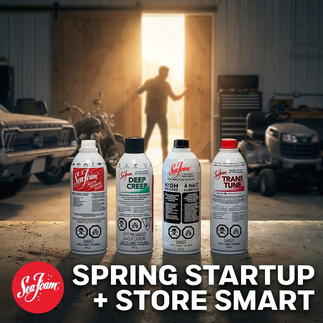 Sea Foam Canada Facebook ad: For smart seasonal storage and easy starts, add…