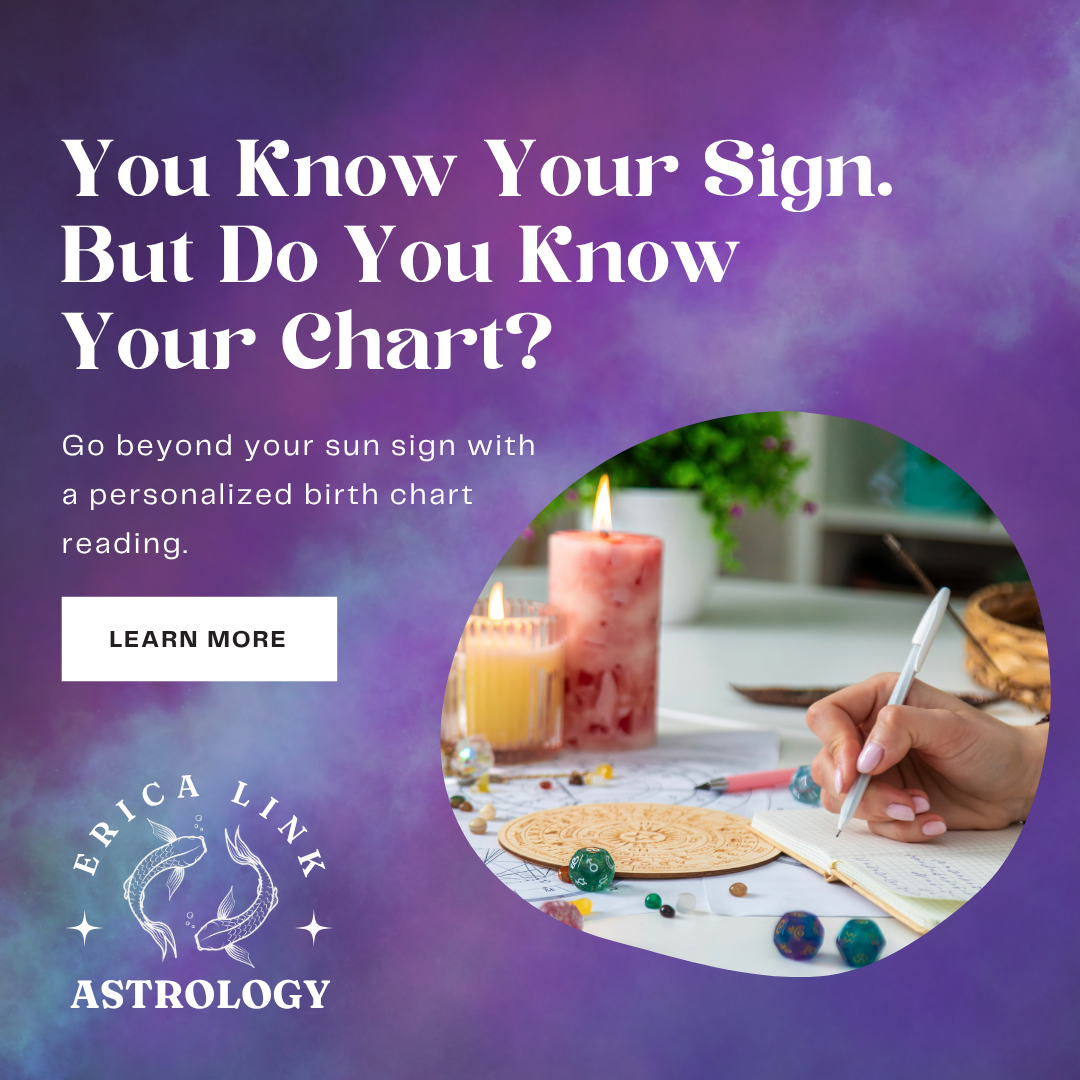 Erica Link Astrology Facebook ad: Discover What Your Birth Chart Reveals