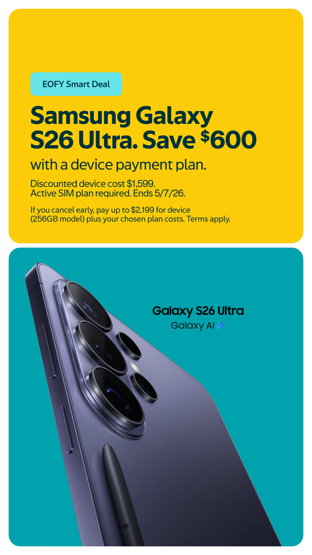 Optus Facebook ad