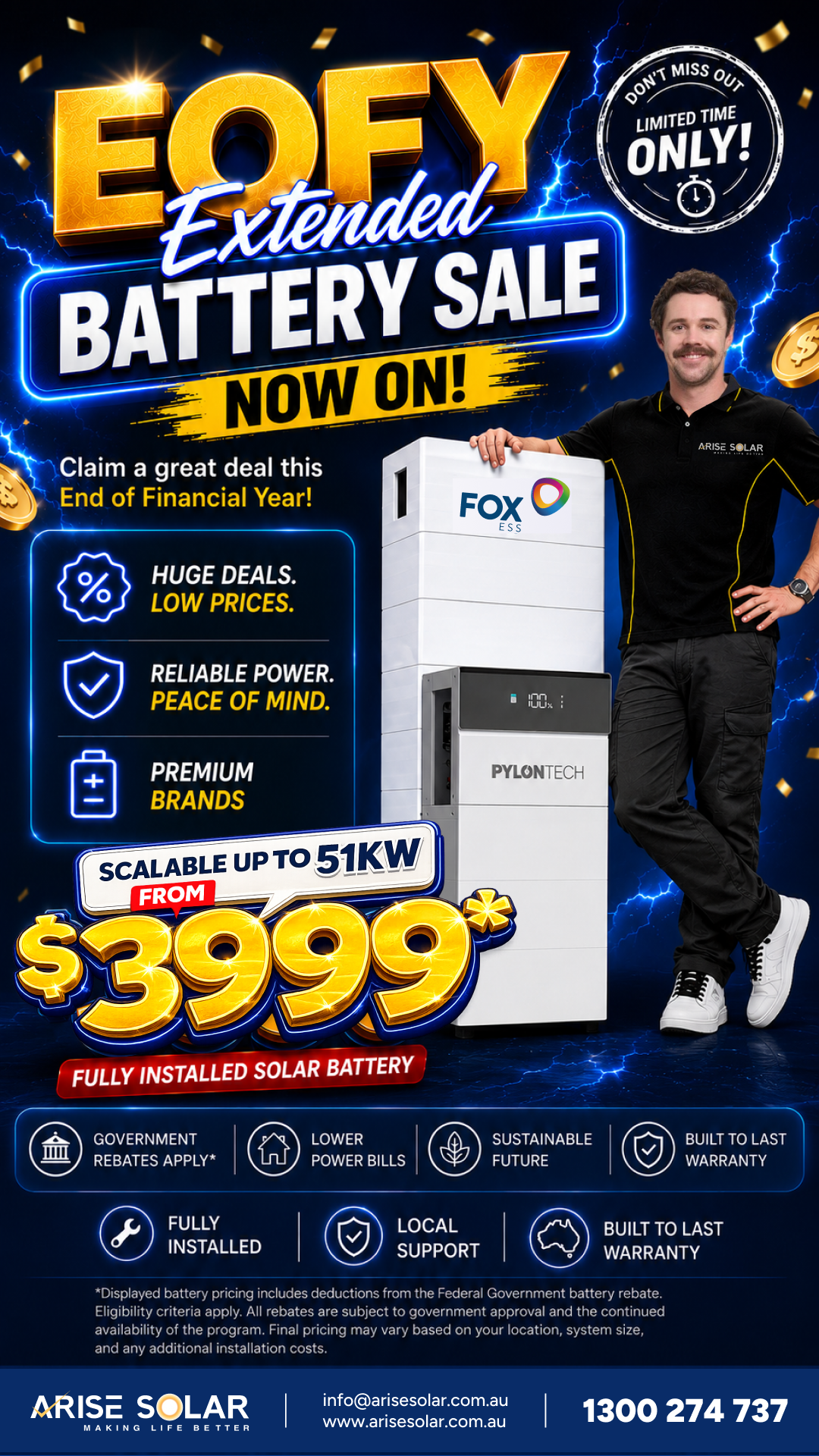 Arise Solar Facebook ad