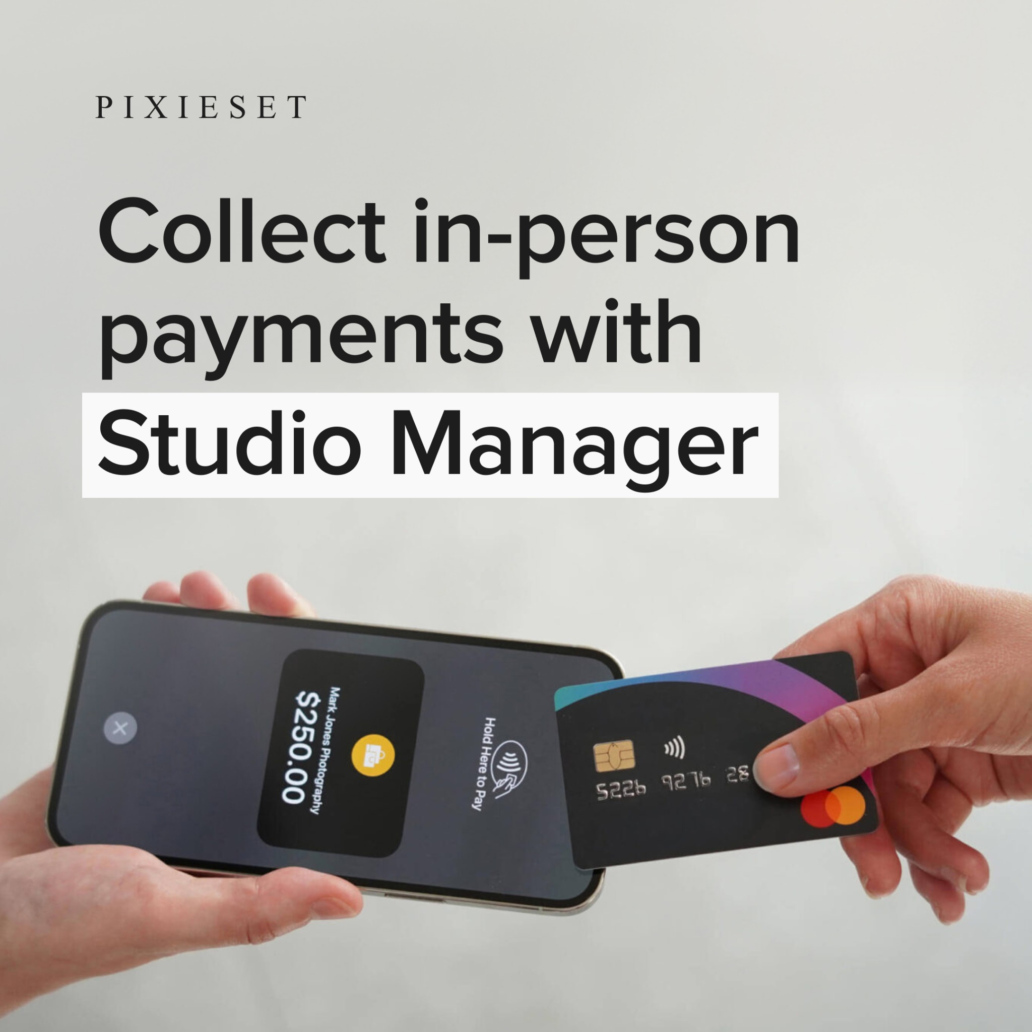 Pixieset Facebook ad: Manage your photography business on the go