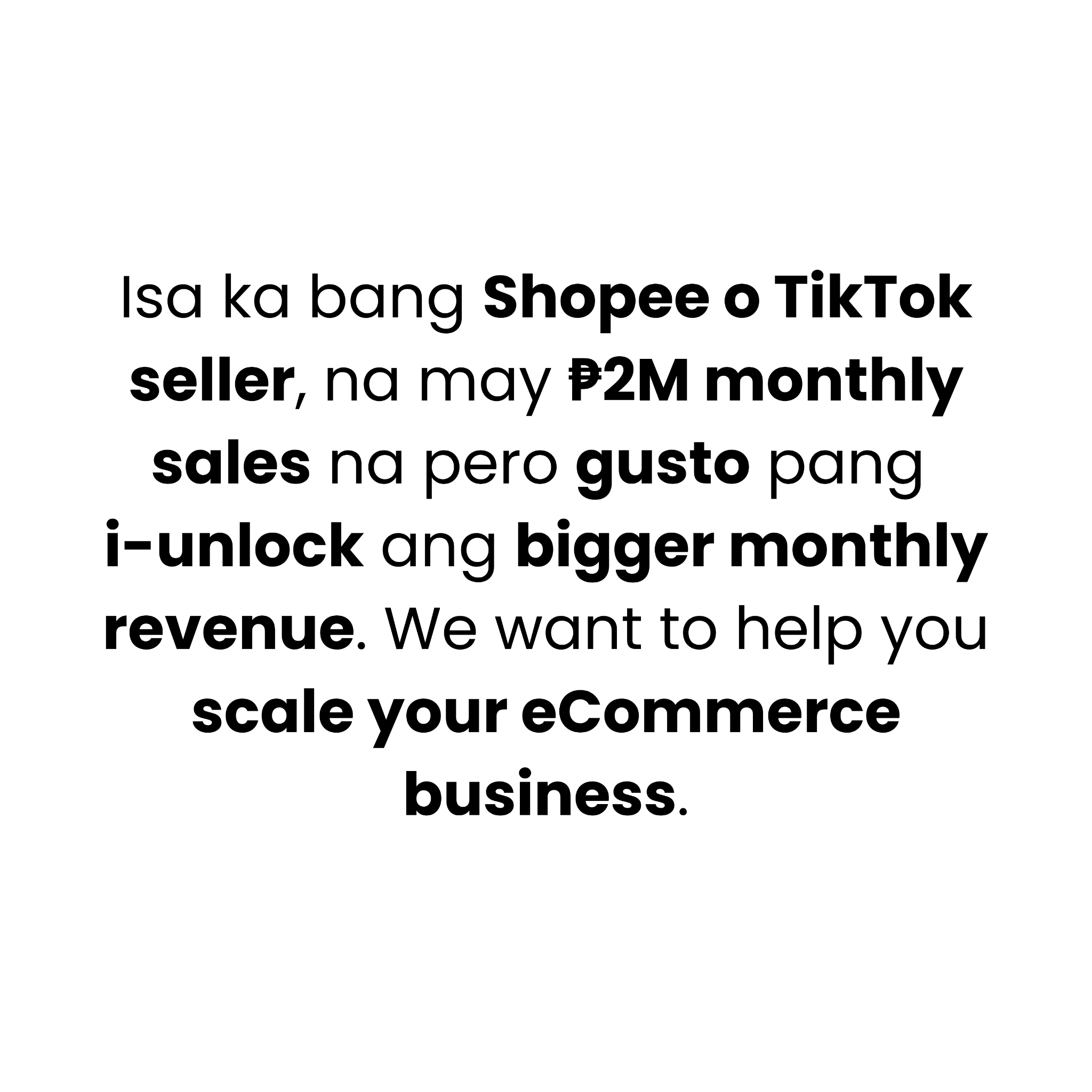 ECOM Accelerator Facebook ad