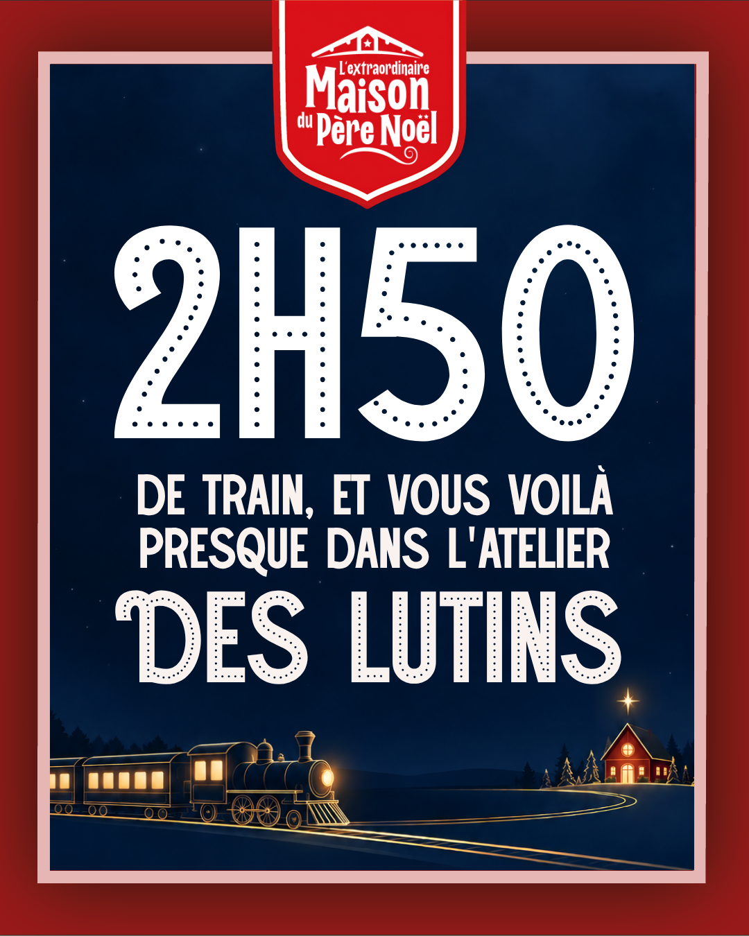 L’Extraordinaire Maison du Père Noël Facebook ad: À deux pas de Disneyland Paris!