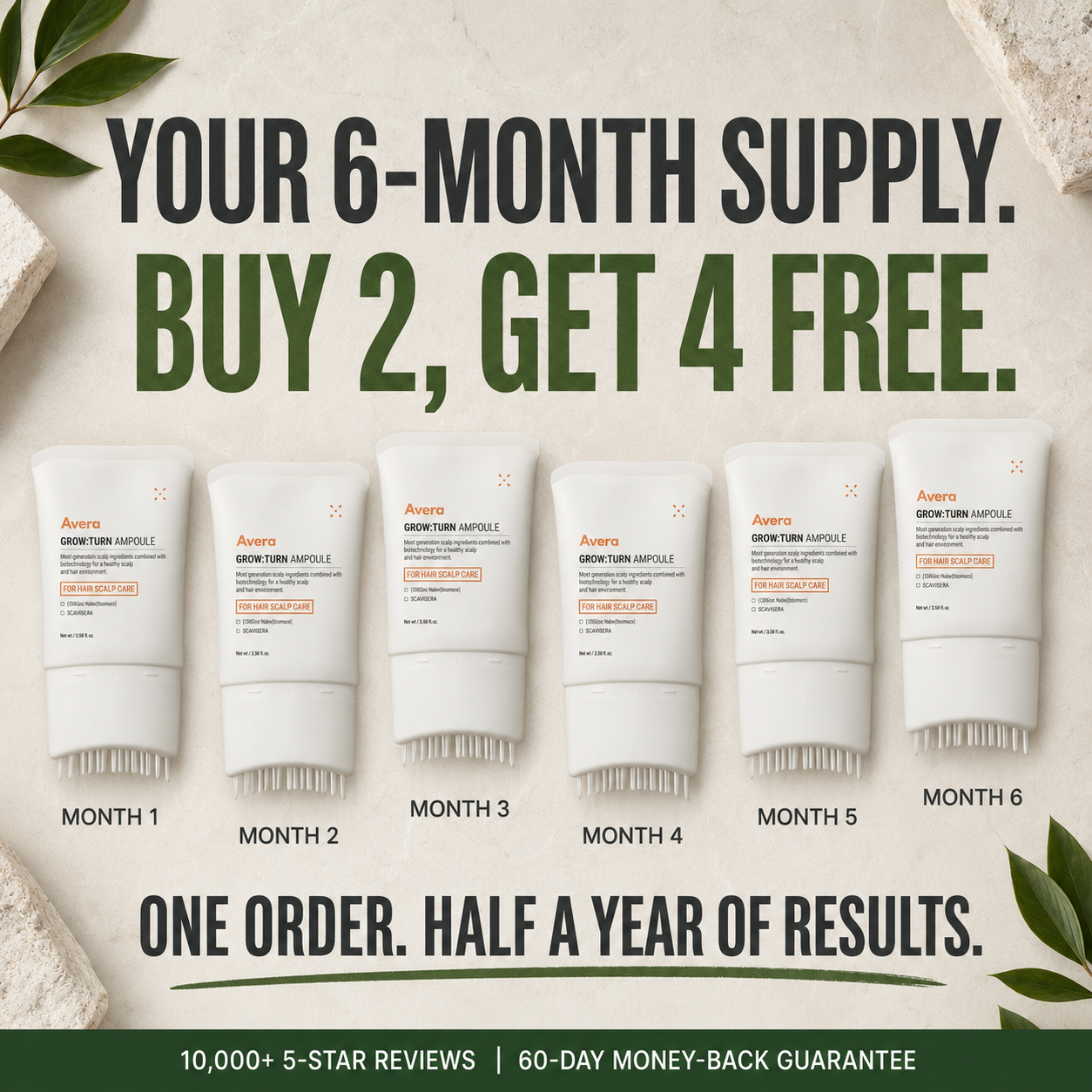 Avera Facebook ad: Korea's #1 Hair Growth Serum