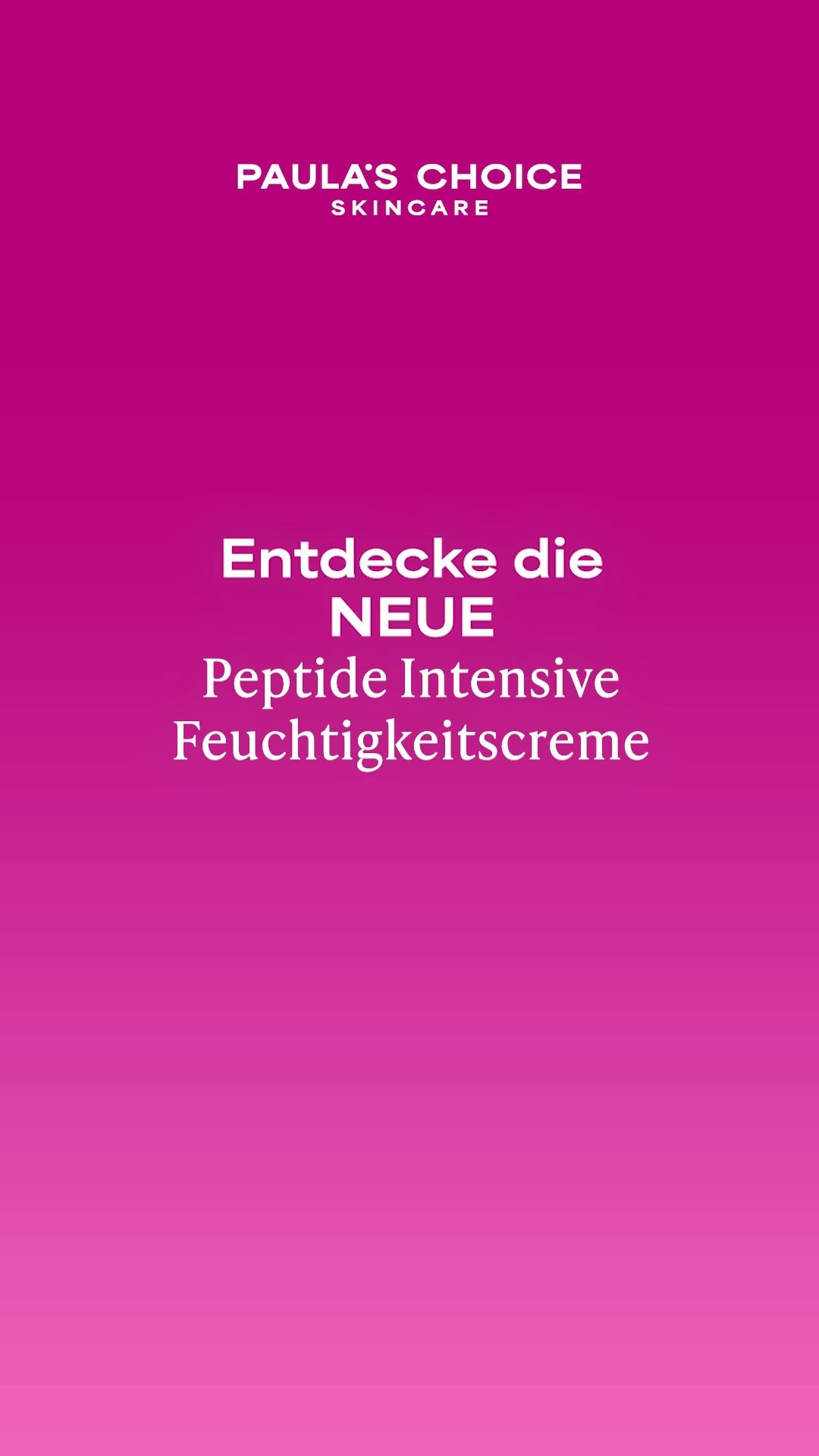 Paula's Choice Facebook ad: NEUE Peptide Intensive Creme