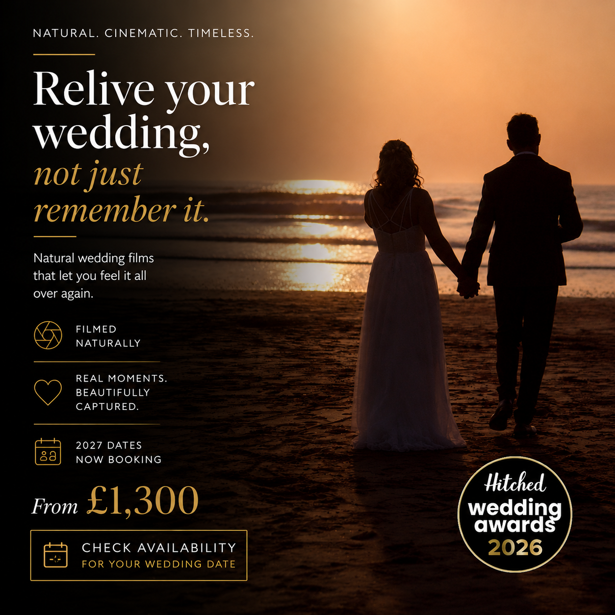 Luke Waite Wedding Films Facebook ad from Jun 1, 2026