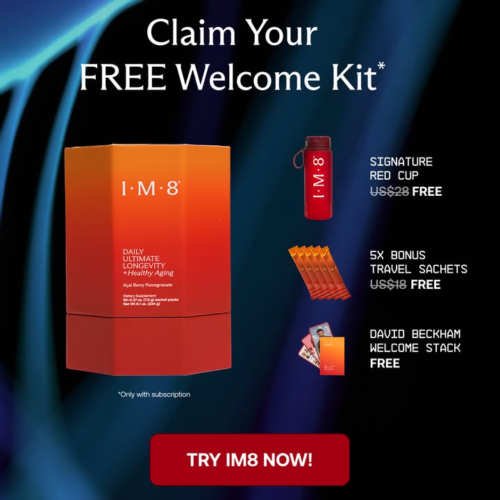 IM8 Facebook ad: Longevity Starts at the Cellular Level