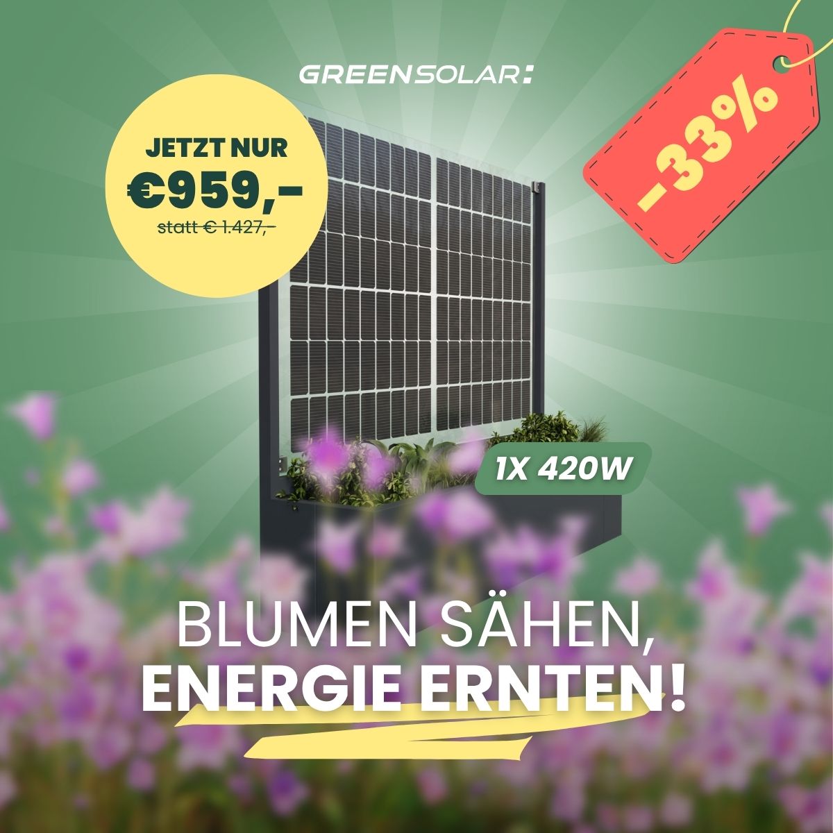 Green Solar Österreich Facebook ad