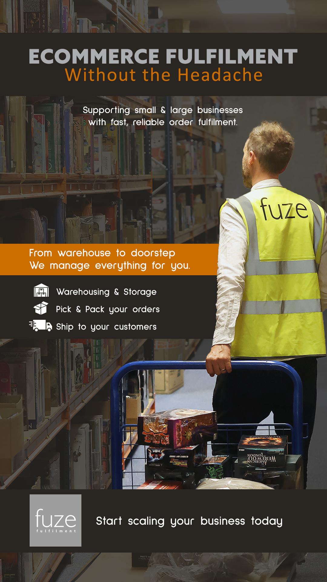 fuze fulfilment Facebook ad