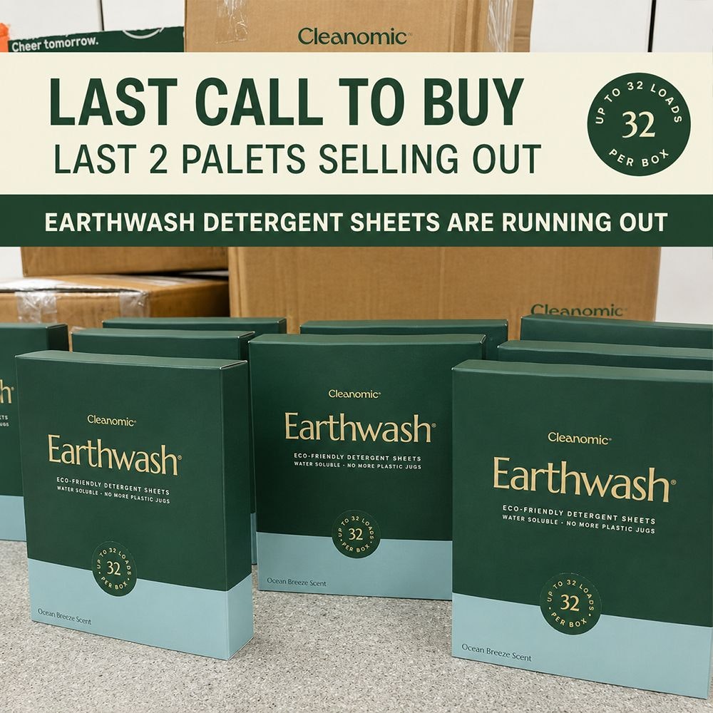 Earth Wash Laundry Facebook ad: Ditch Laundry Chugs - Save 46% OFF + More with Bundle