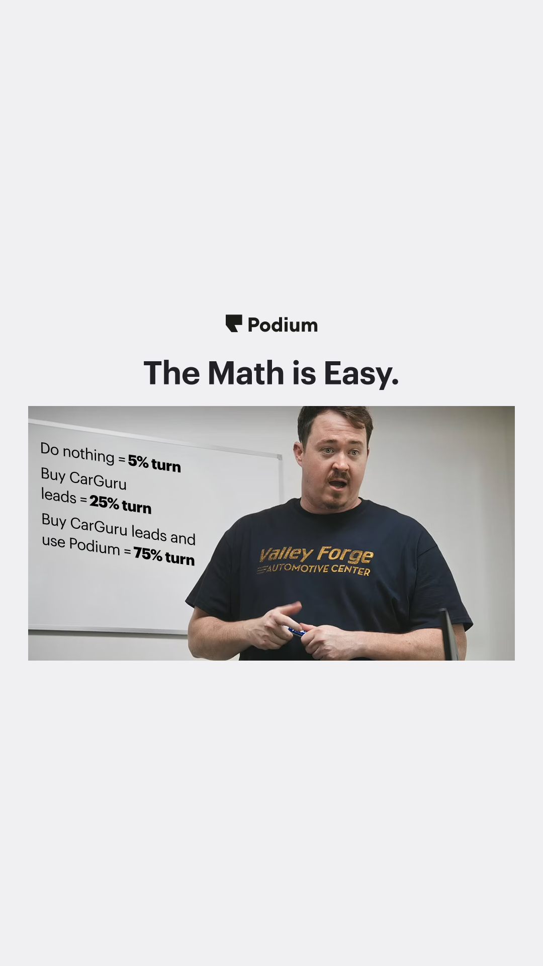 Podium Facebook ad
