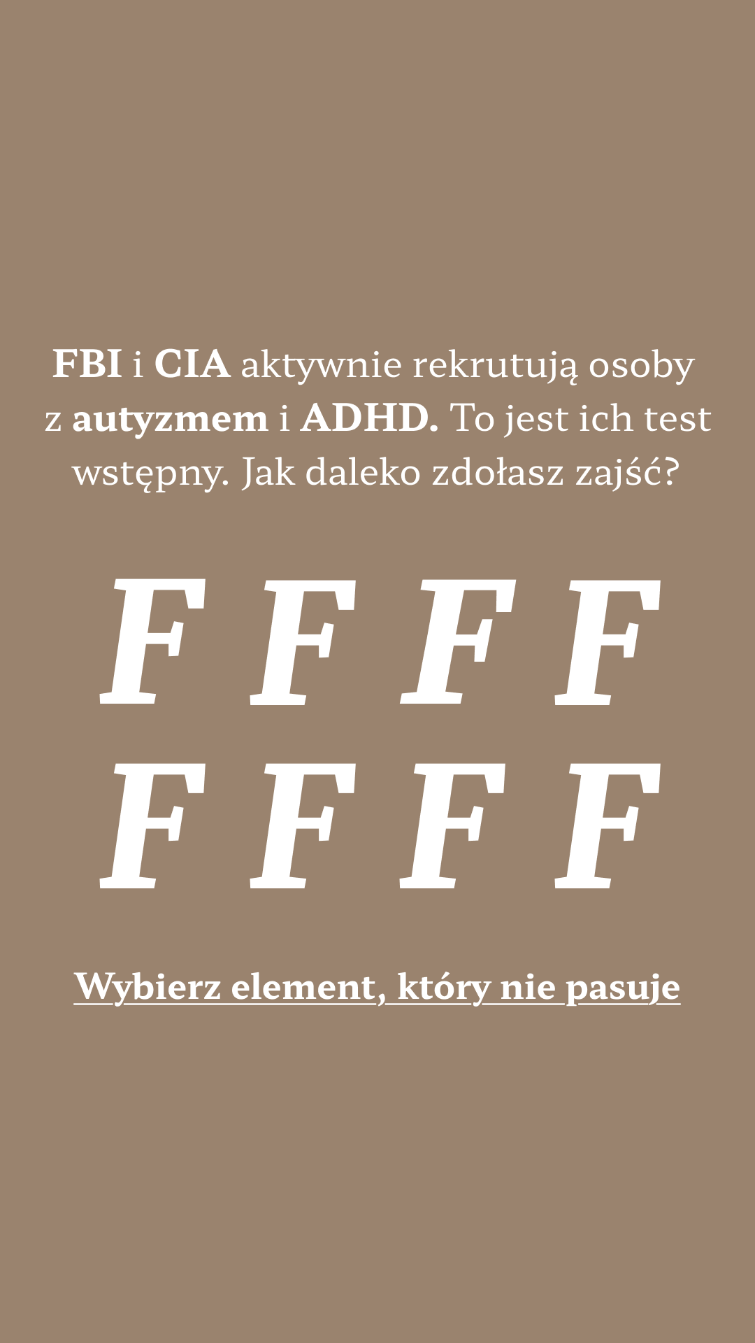 International IQ test Facebook ad