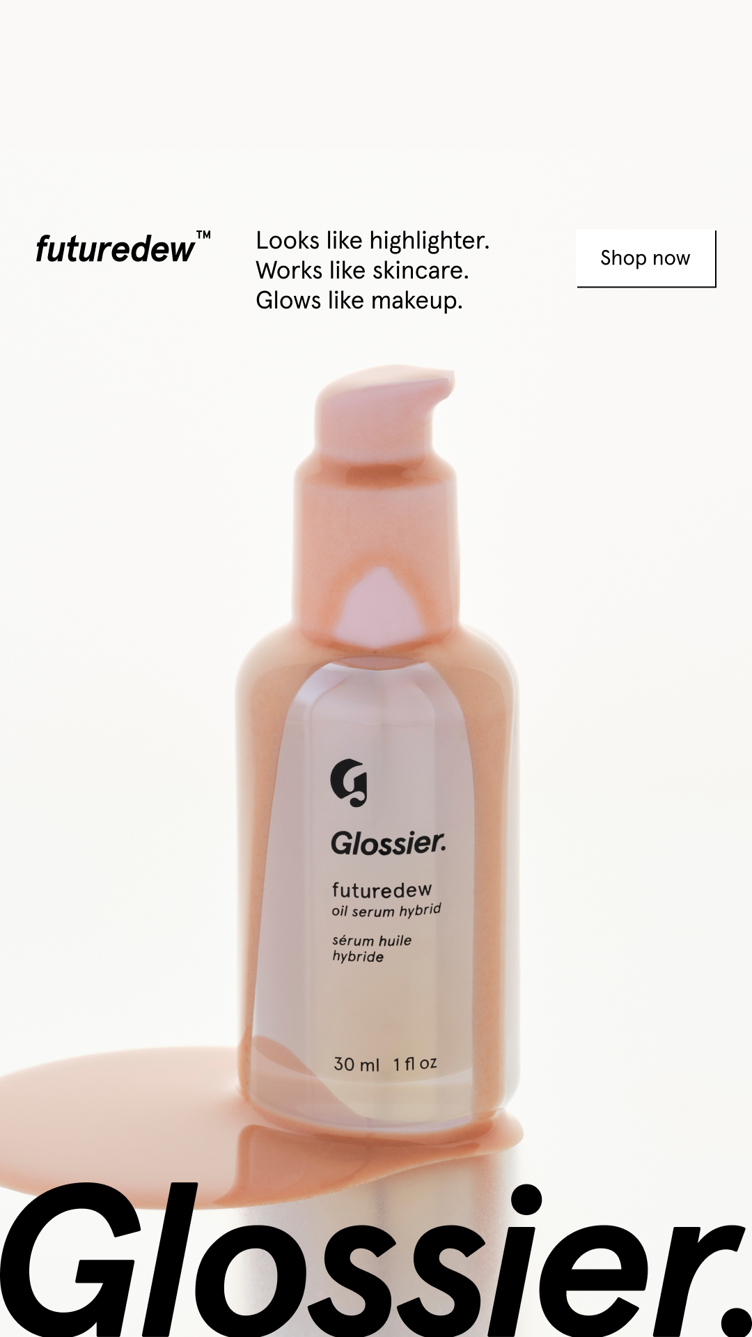 Glossier Facebook ad