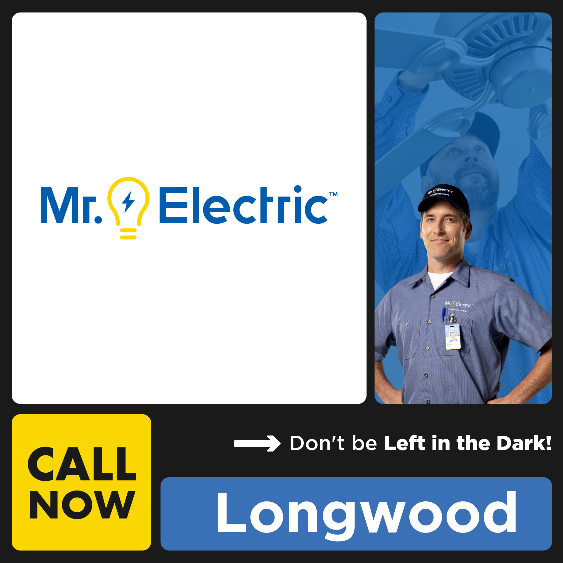 Mr Electric of Winter Park Facebook ad: Mr. Electric Does It Right