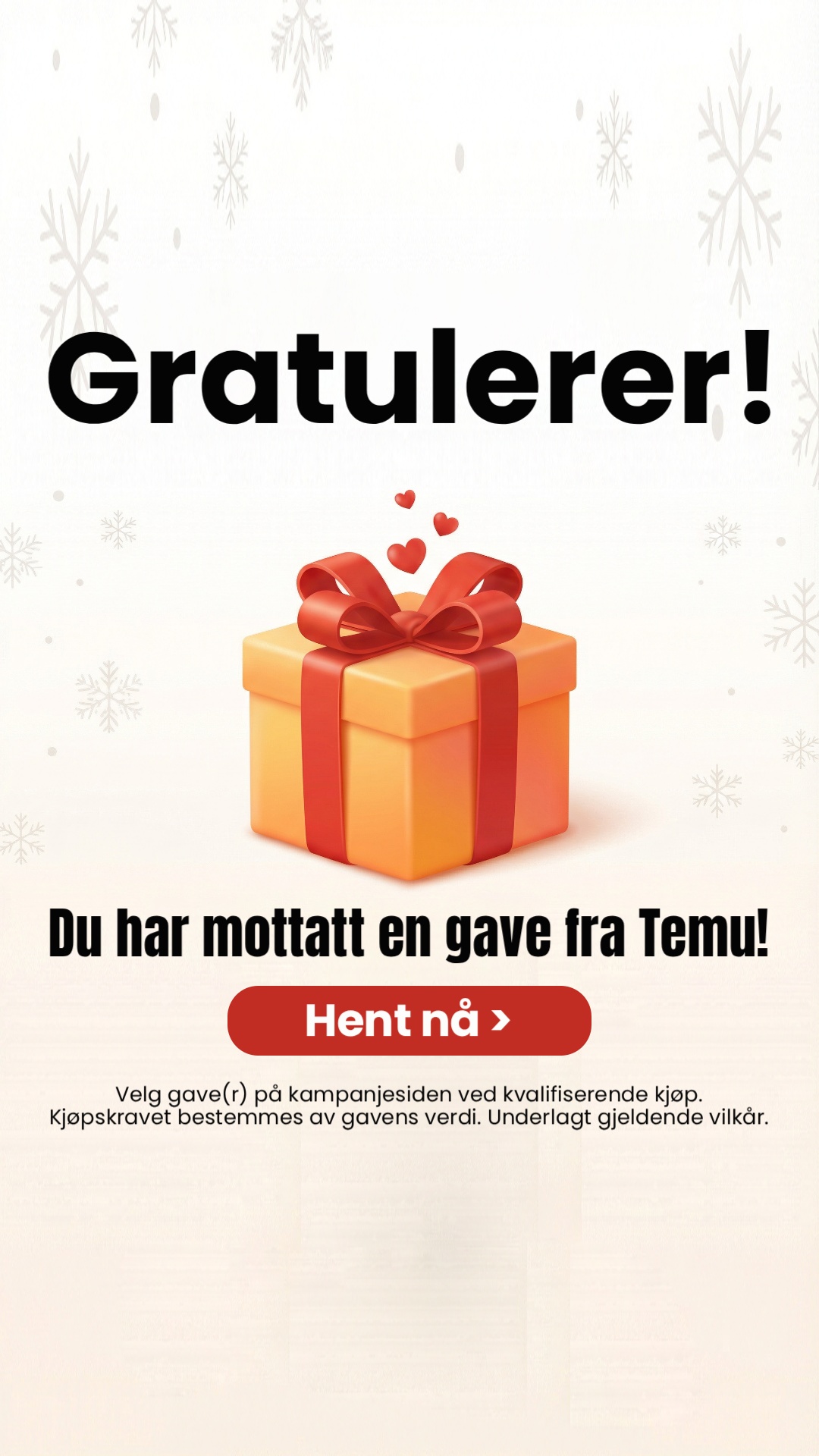 Temu Norway Facebook ad