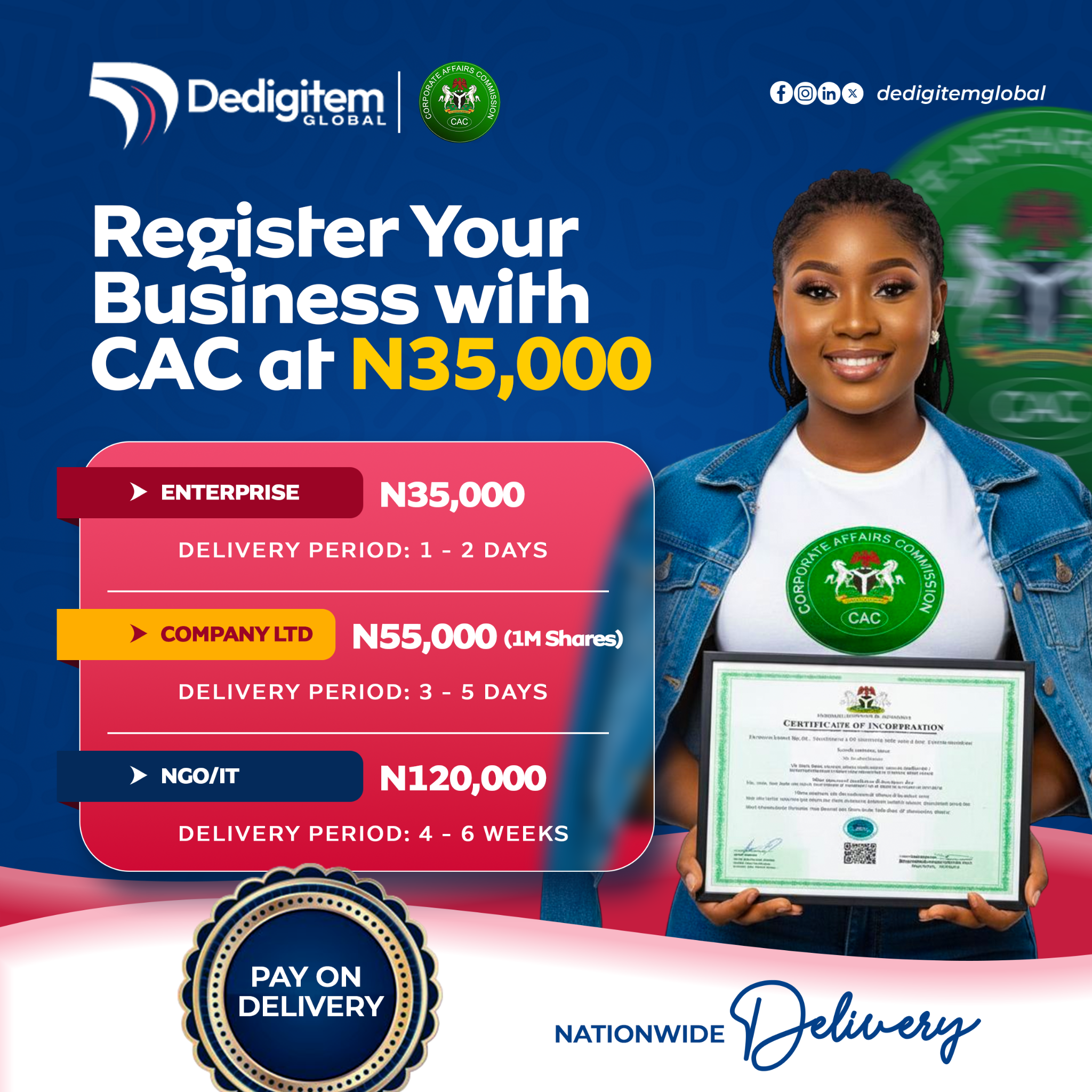 Dedigitem global Facebook ad