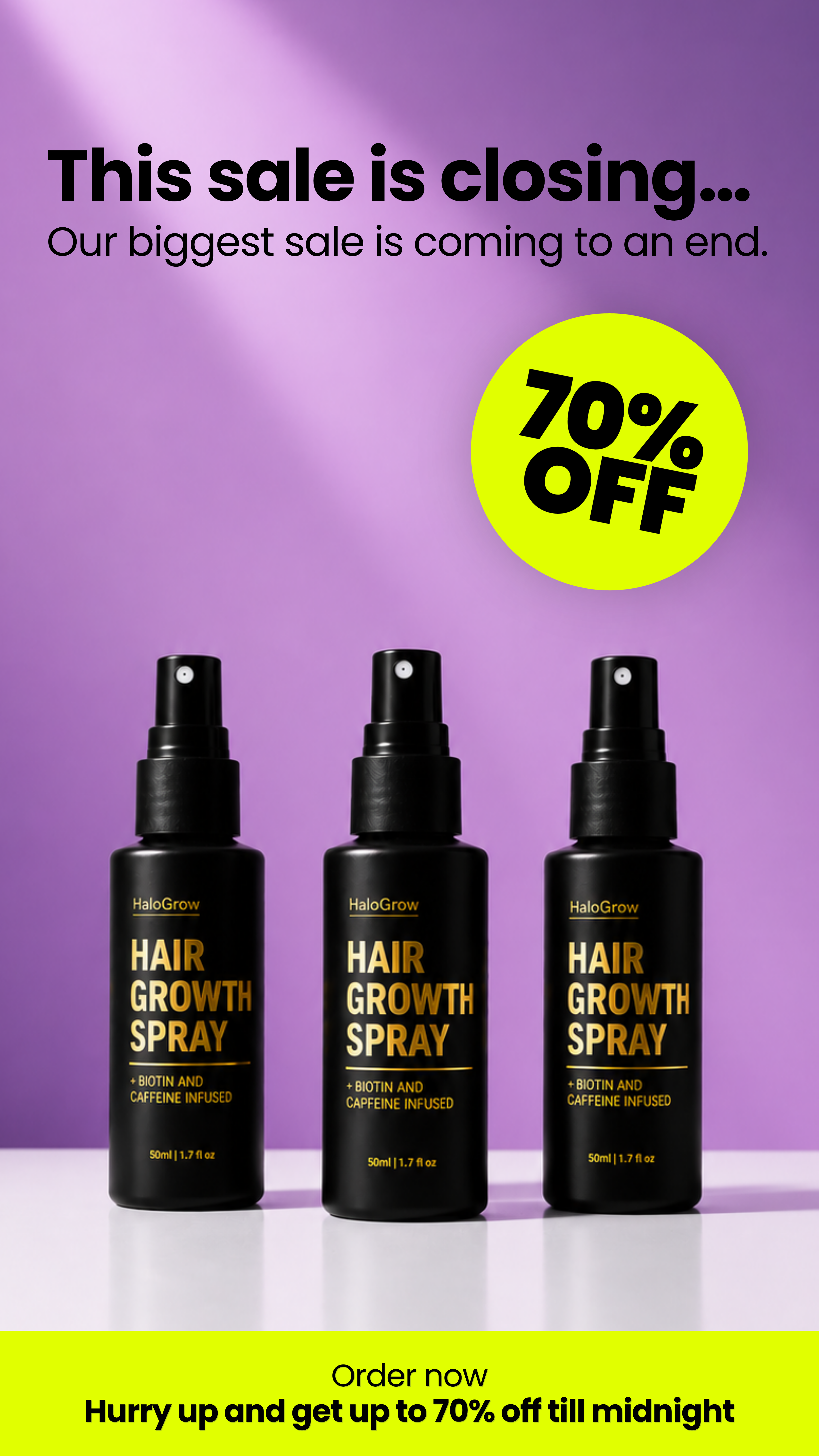 HaloGrow Facebook ad: Christmas Sale is Live