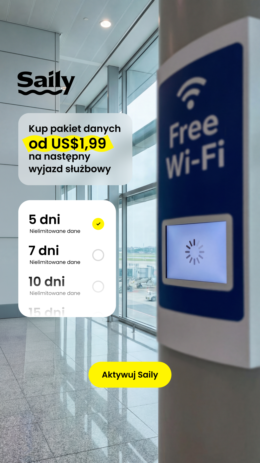 Saily Facebook ad