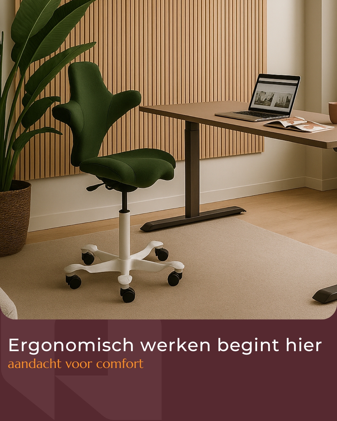 Officemania Facebook ad: Advies, Levering én Montage