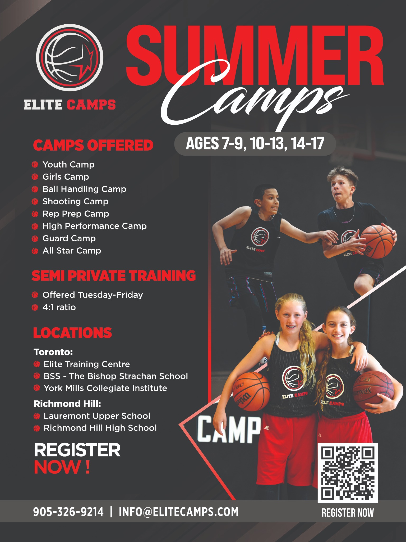 Elite Basketball Camps Facebook ad
