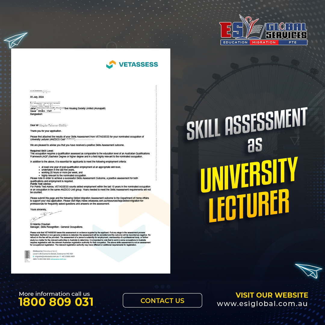 ESI Global Education & Migration NSW Facebook ad