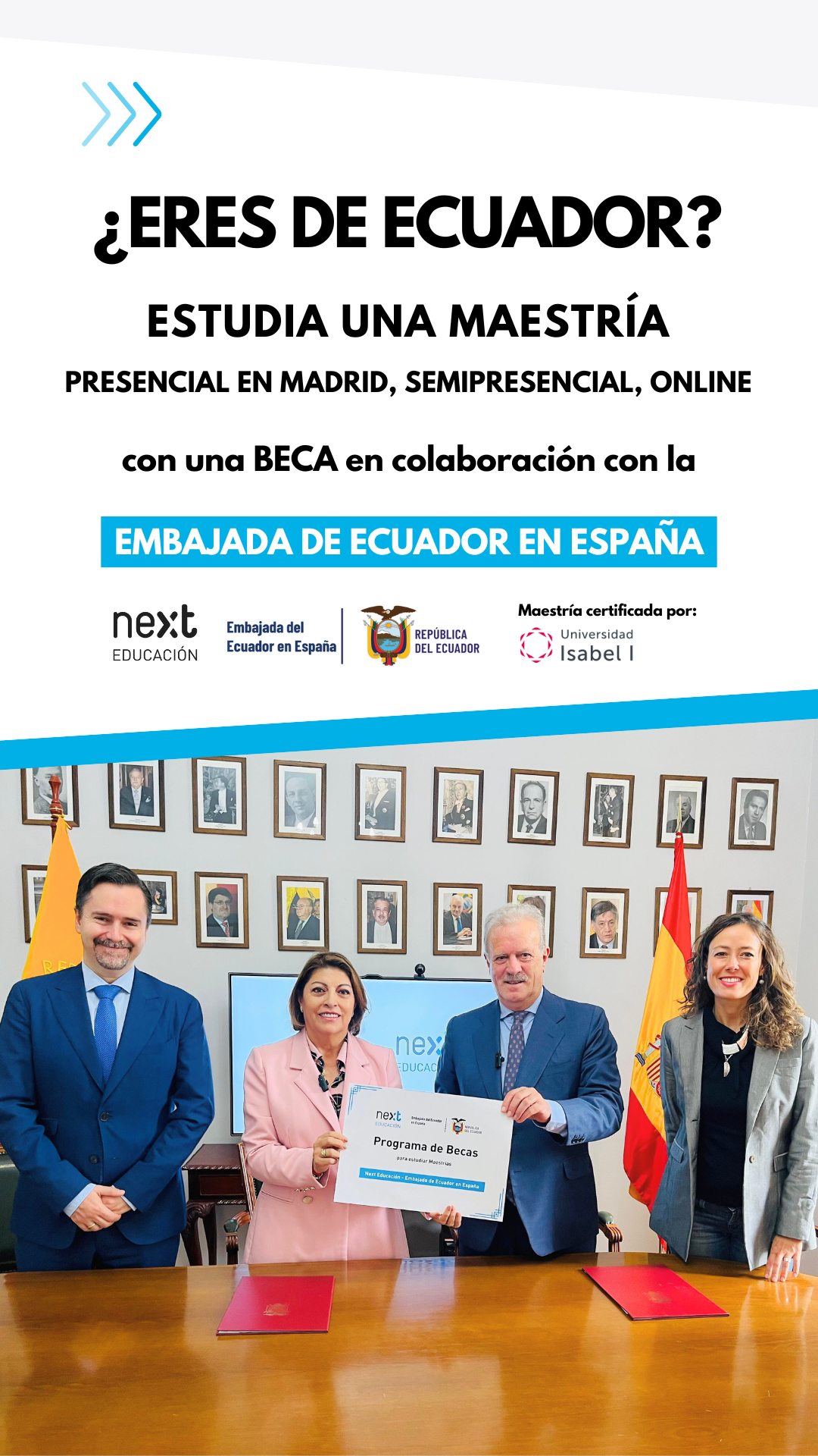 Next Educación Facebook ad
