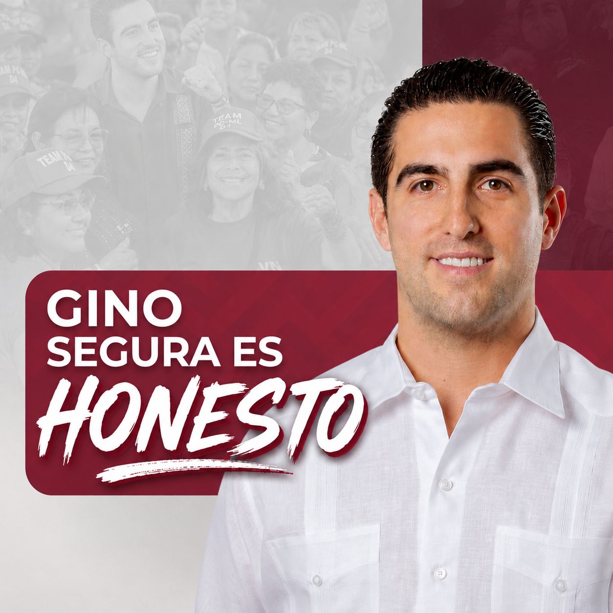 Alerta Morena Qroo Facebook ad: Con honestidad, Gino Segura mantiene la convicción de…