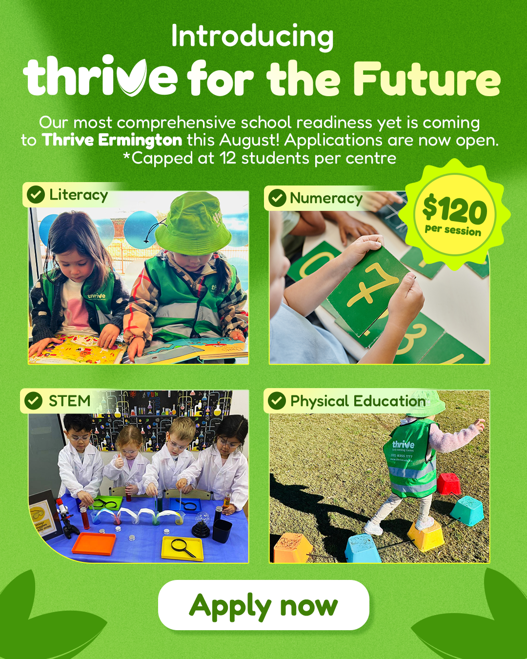 Thrive Early Learning Centres Facebook ad