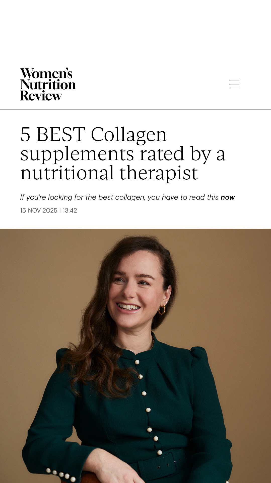 Women's Nutrition Review Facebook ad