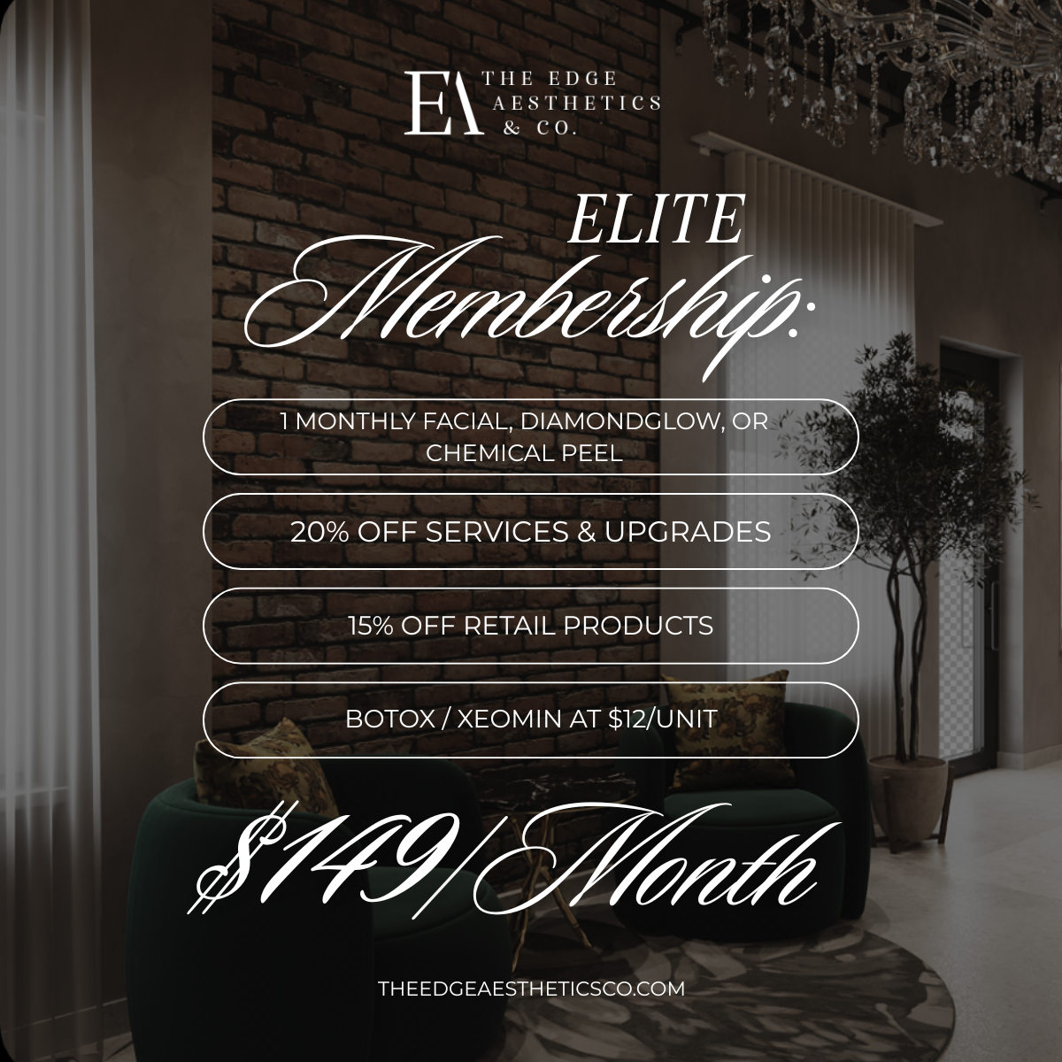 The Edge Aesthetics & Co. Facebook ad: Join Today!