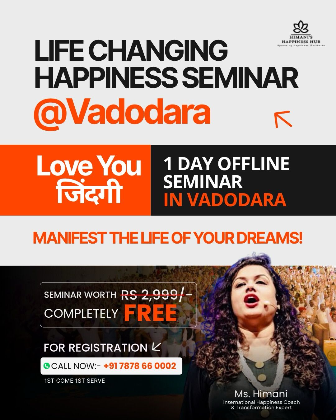 Himani's Happiness Hub Facebook ad: Unlock the Hidden Power of Your Mind, In One Day, Change…
