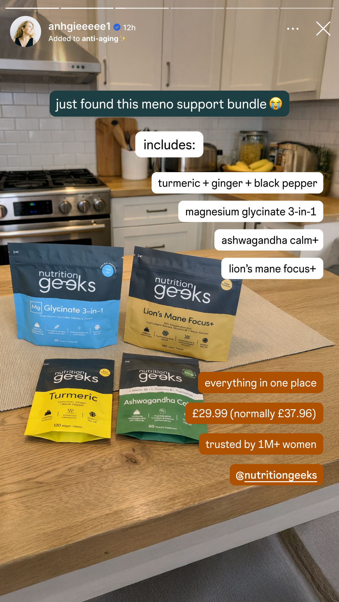 Nutrition Geeks Facebook ad